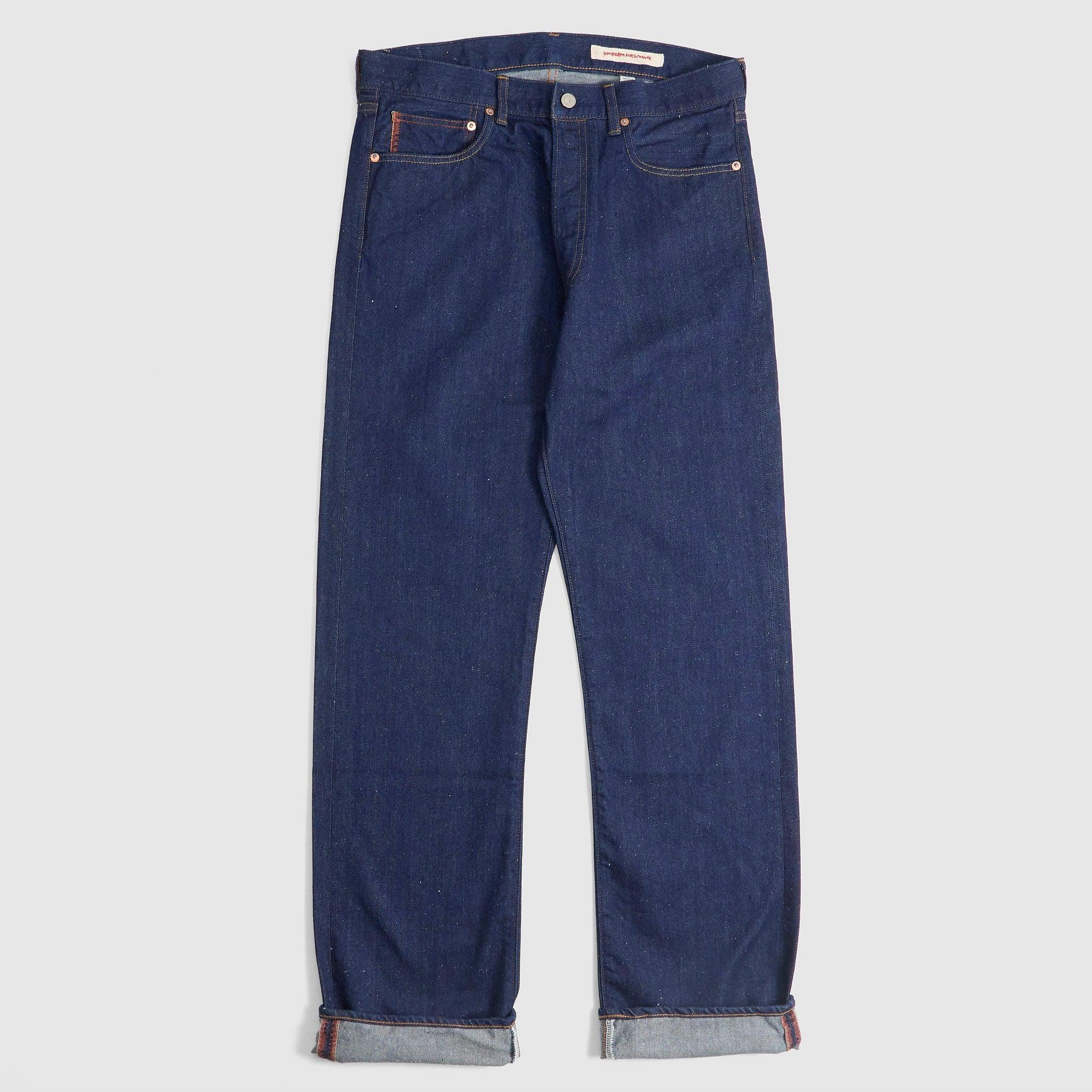 C.T.L. Cotton-Linen Bengara Straight Denim Jeans