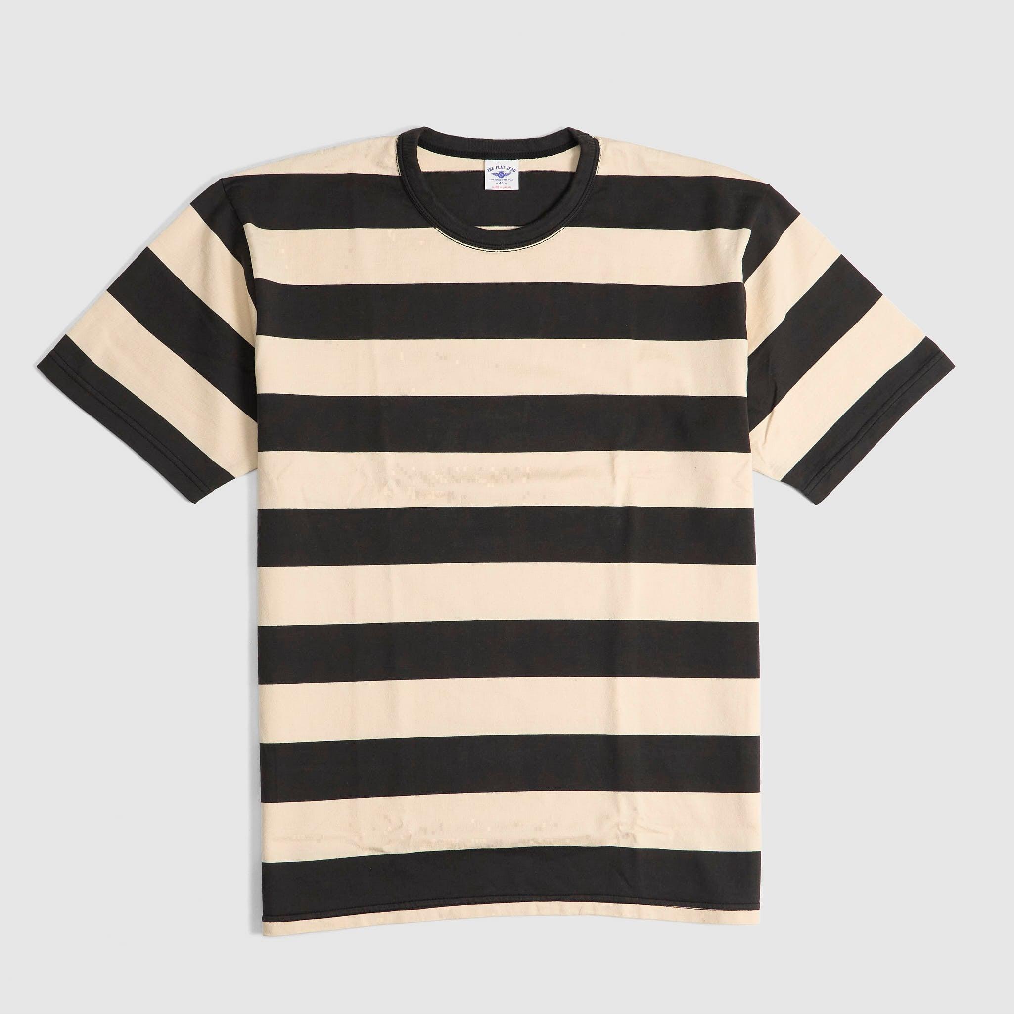 50 Stripe Crew Neck Medium Weight T-Shirt