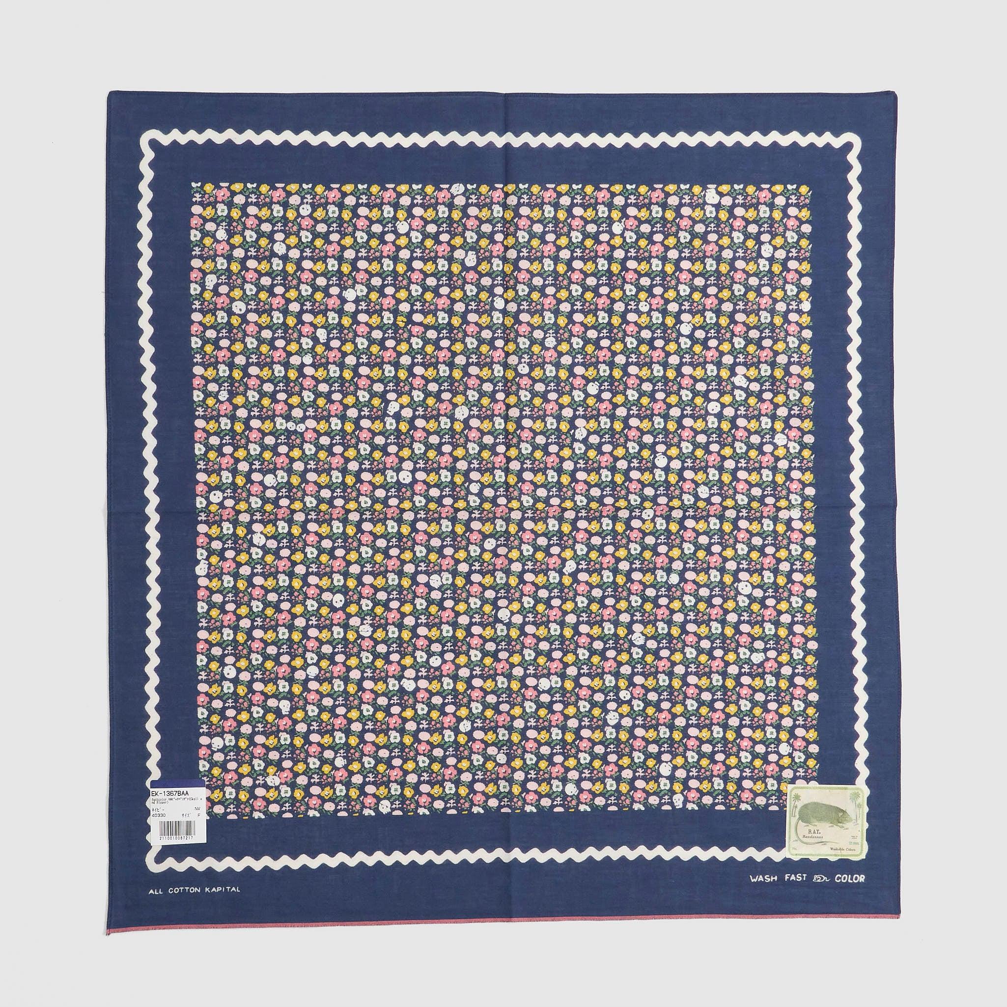 Skull and Flower Bandana