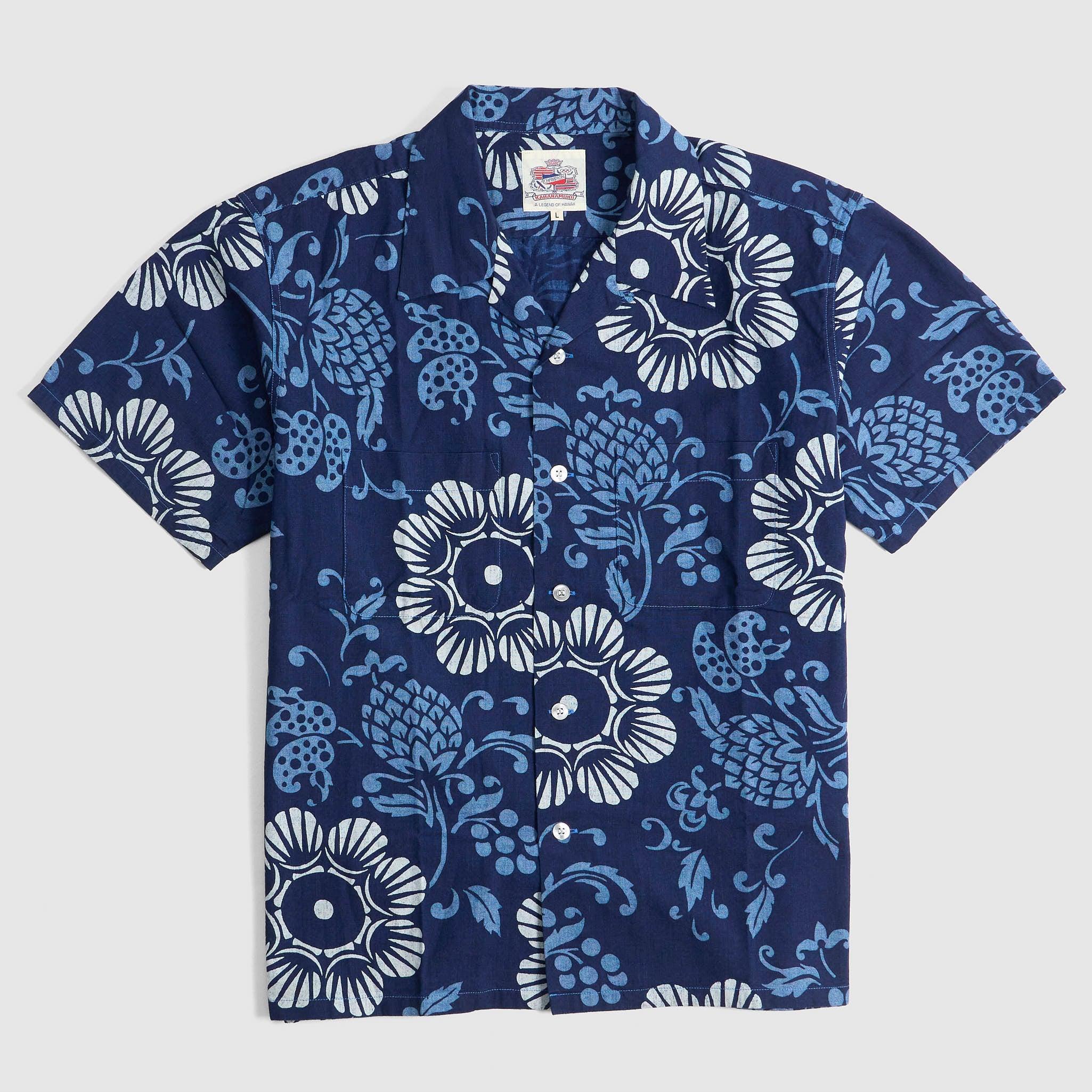 Hawaiian Pareo Pattern Cotton Shirt