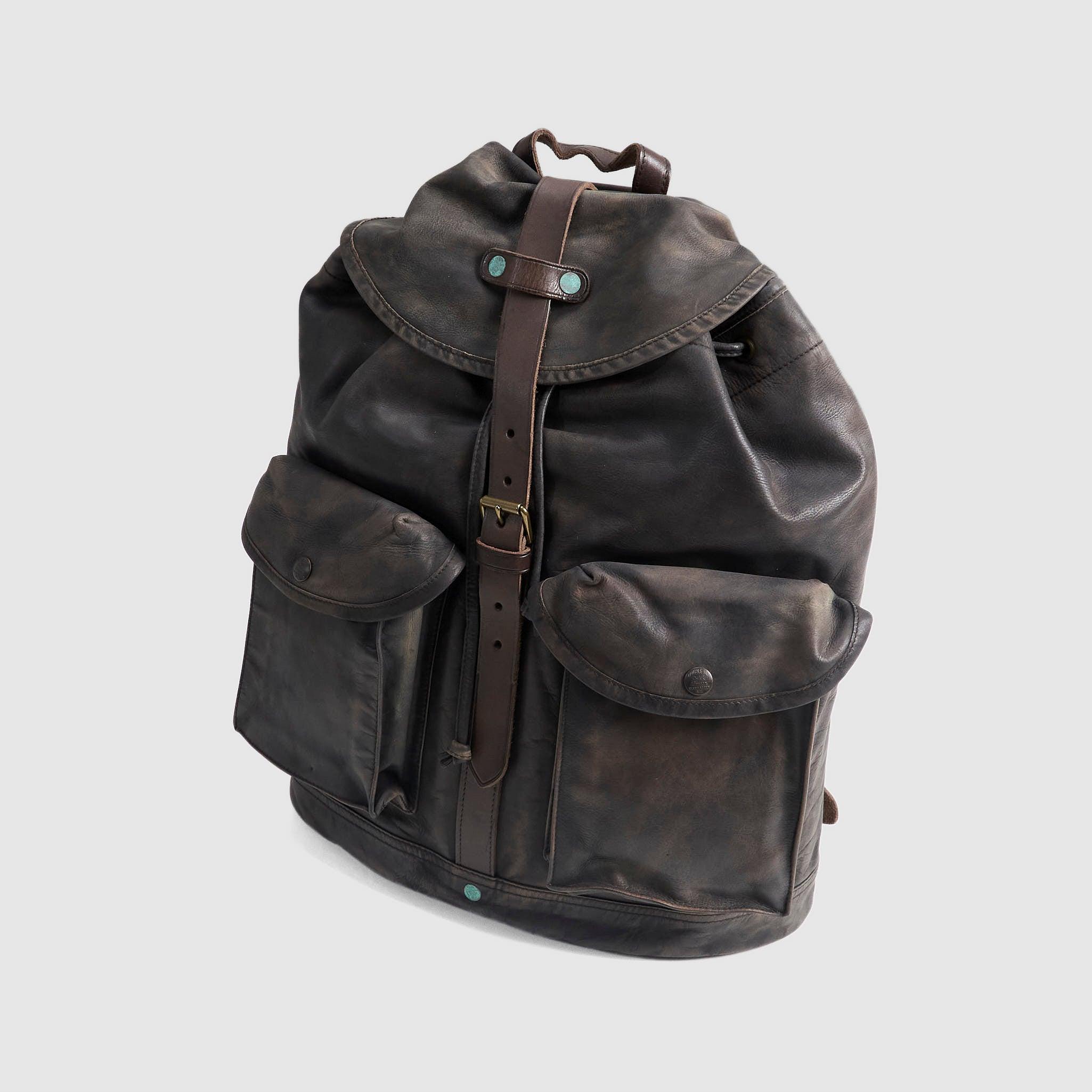 Distressed Leather Backpack