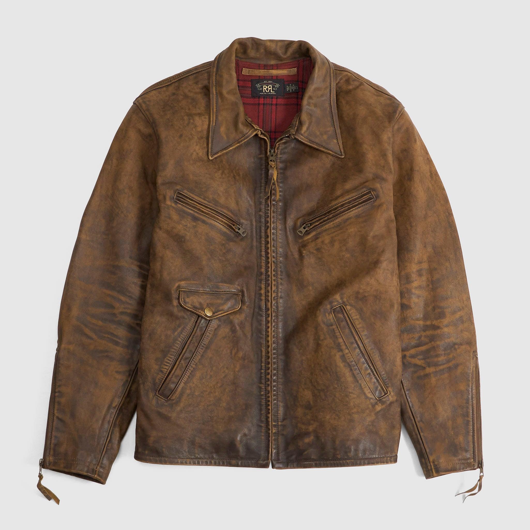 Timeworn Leather Moto Jacket