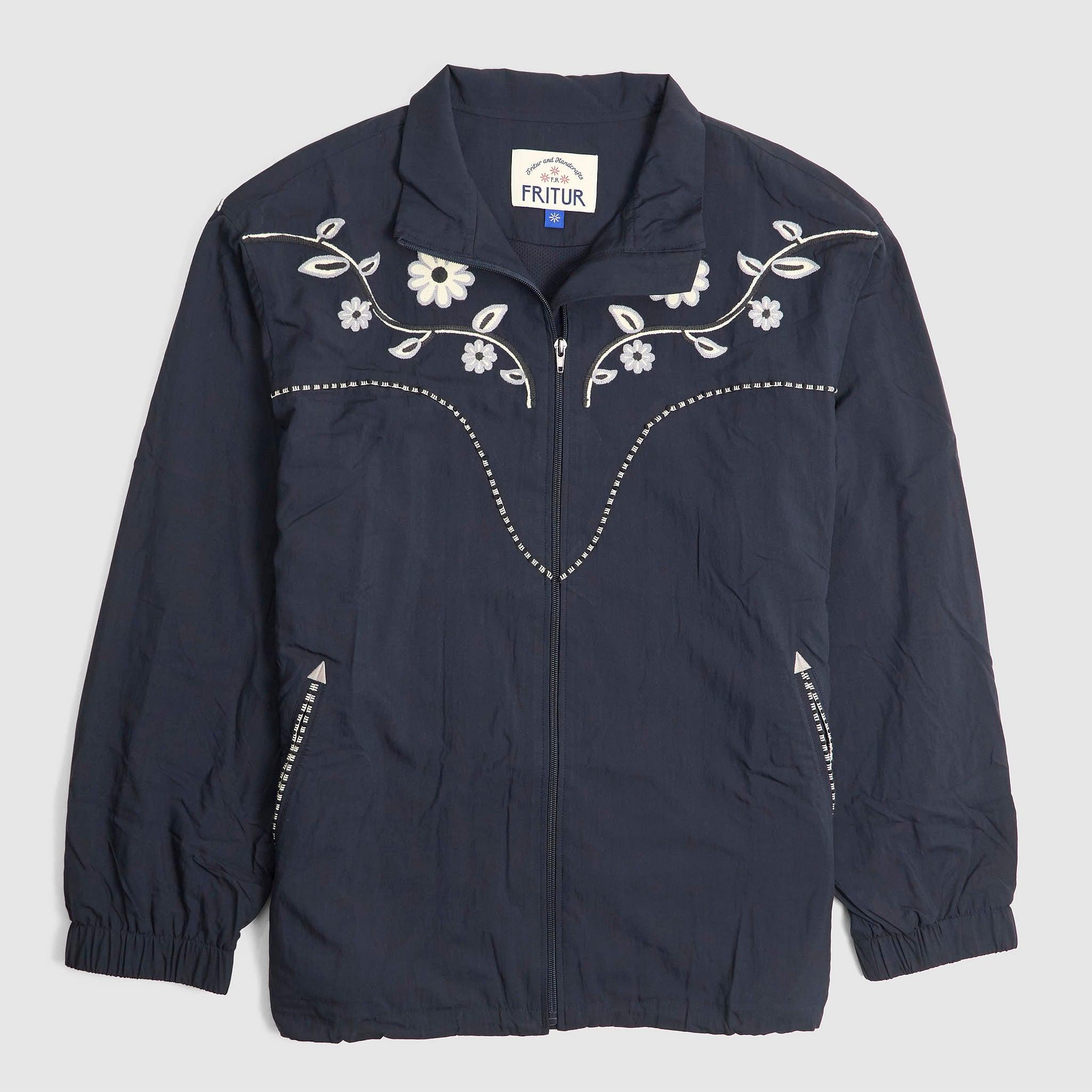 Ladies Embroidered  Western Windbreaker Jacket
