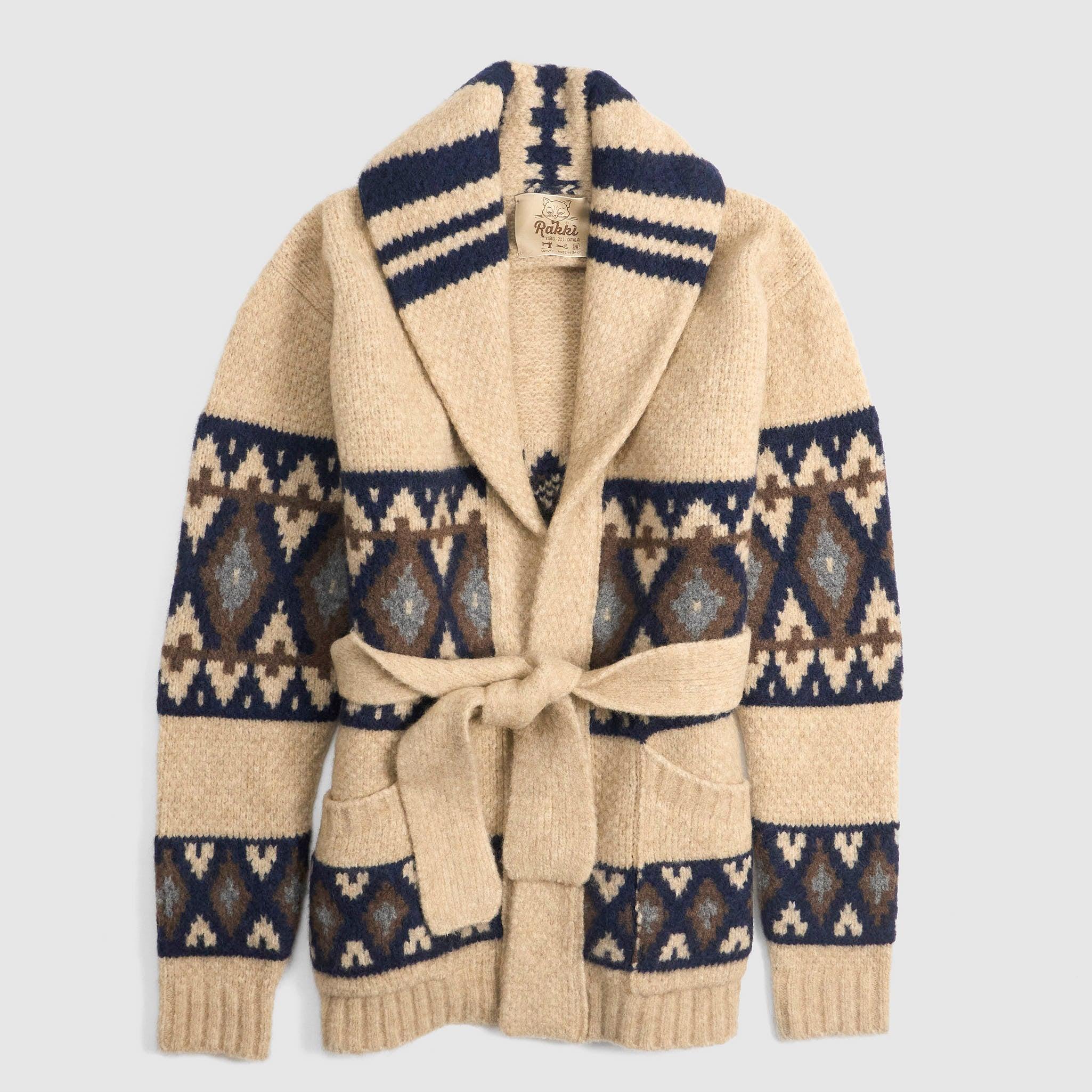 The Diva Marilyn Monroe Etno–Jacquard Wool Cardigan
