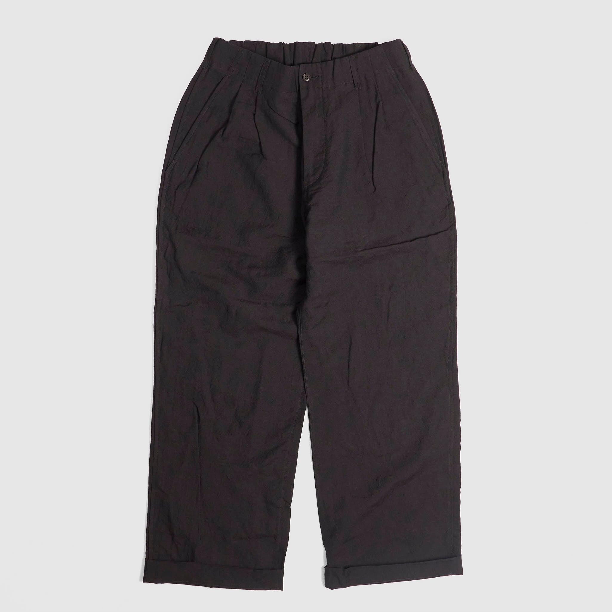 Wide Fitted Double Pleated Chino Pants