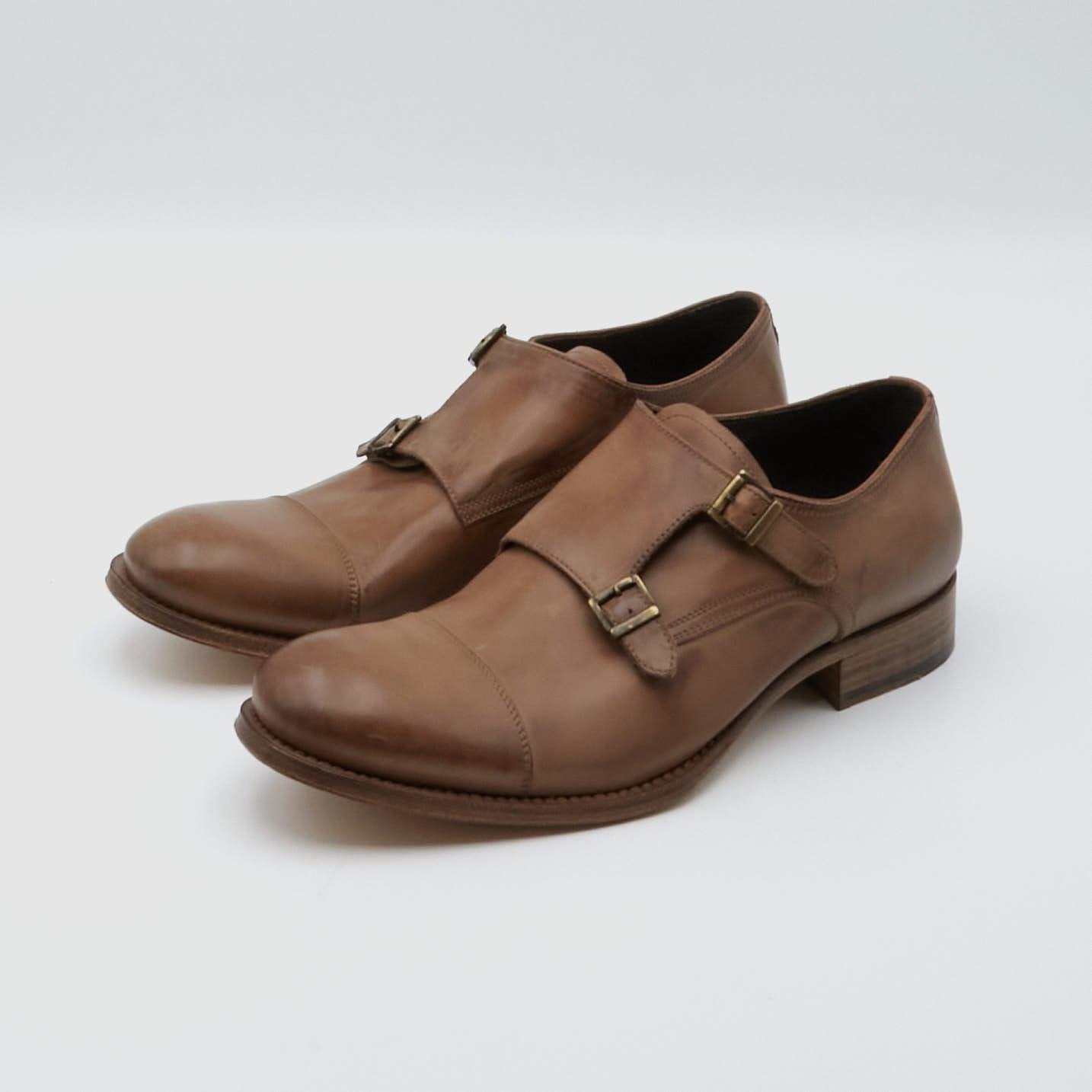 made by hand New Monk Vintage Look Shoe