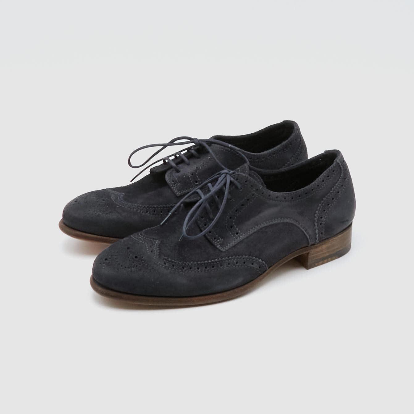 made by hand Ladies Suede Brogues Shoes