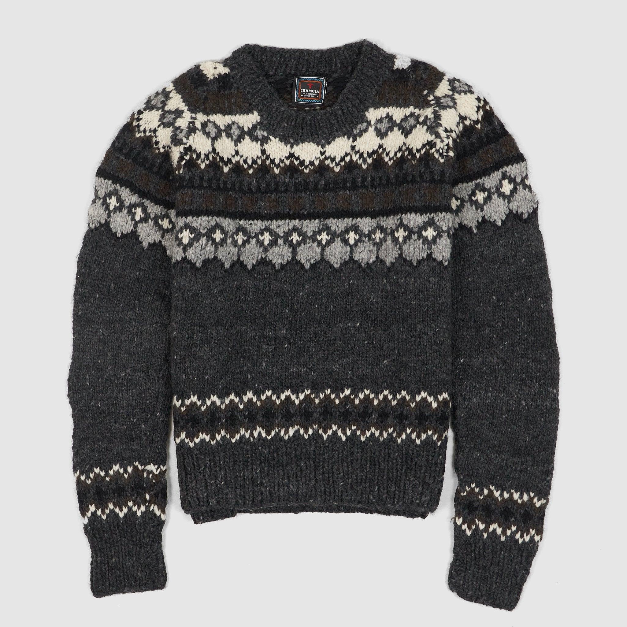 Hand Knitted Crew Neck Pullover