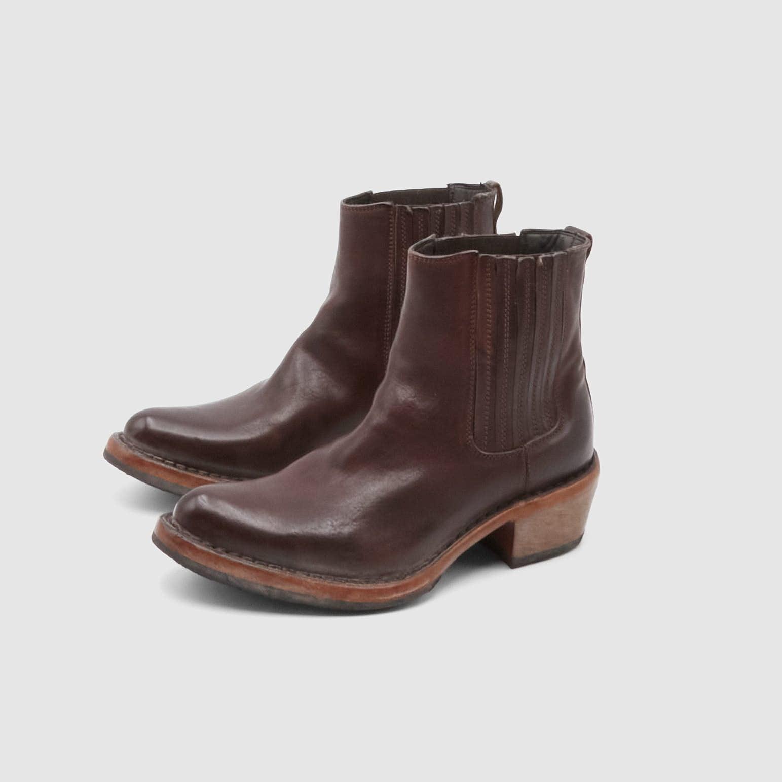 Ladies Pointy Western Inspired Low Boots
