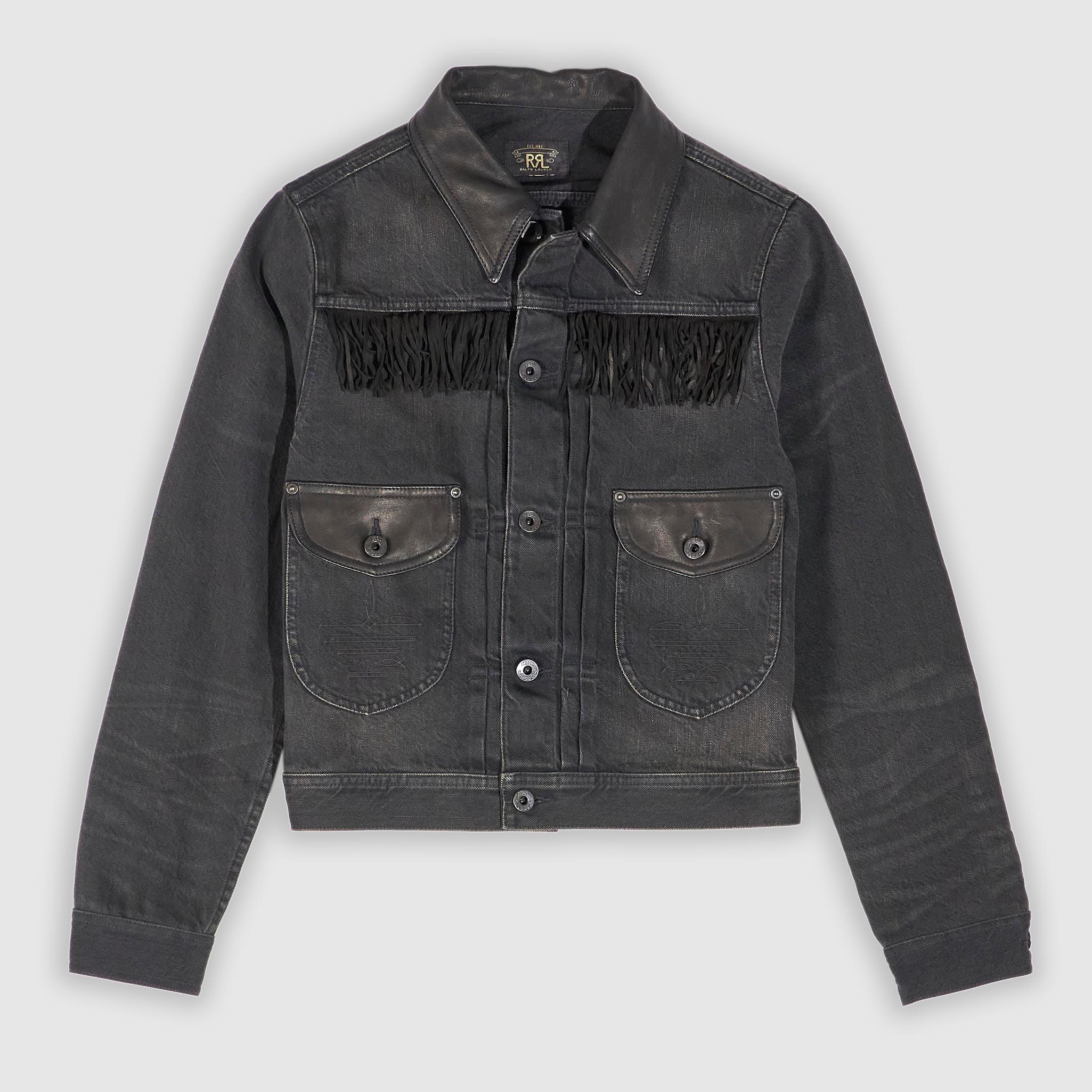 Ladies Emerson Fringe Denim Jacket
