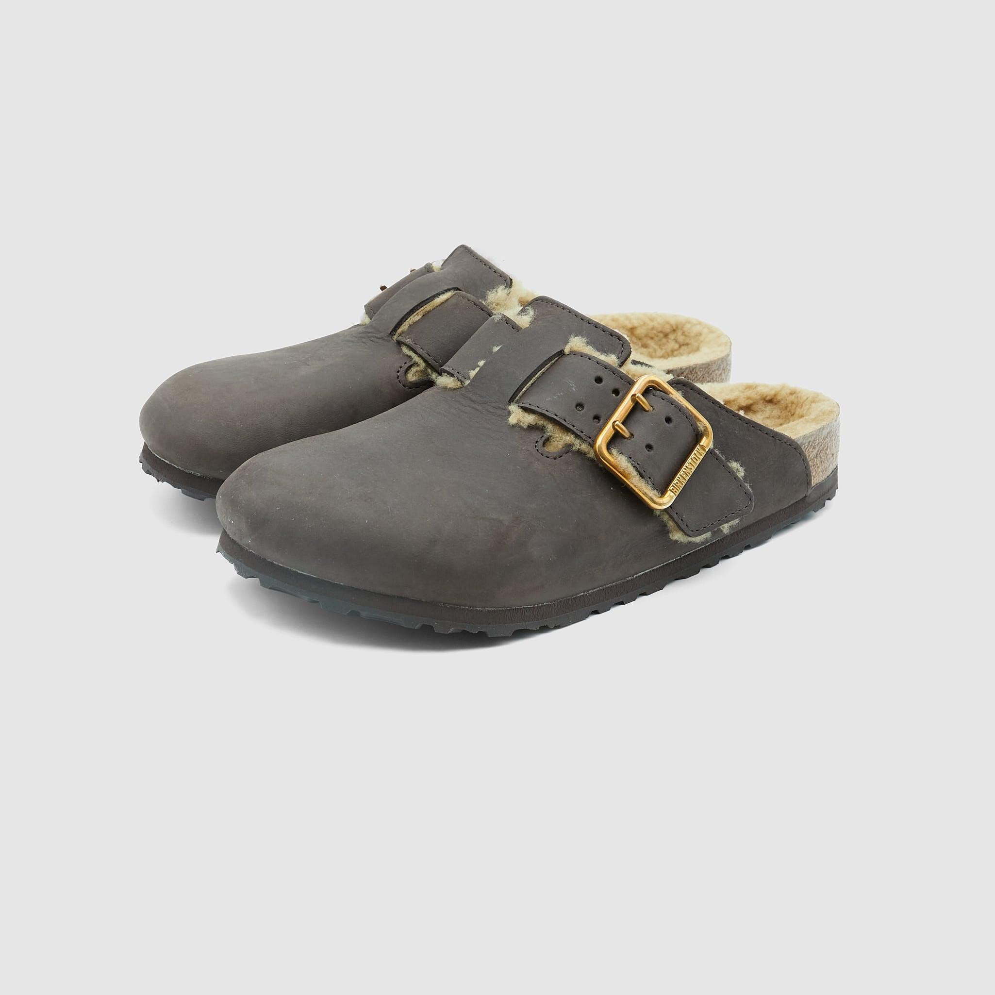 Boston Bold Curly Shearling Clogs