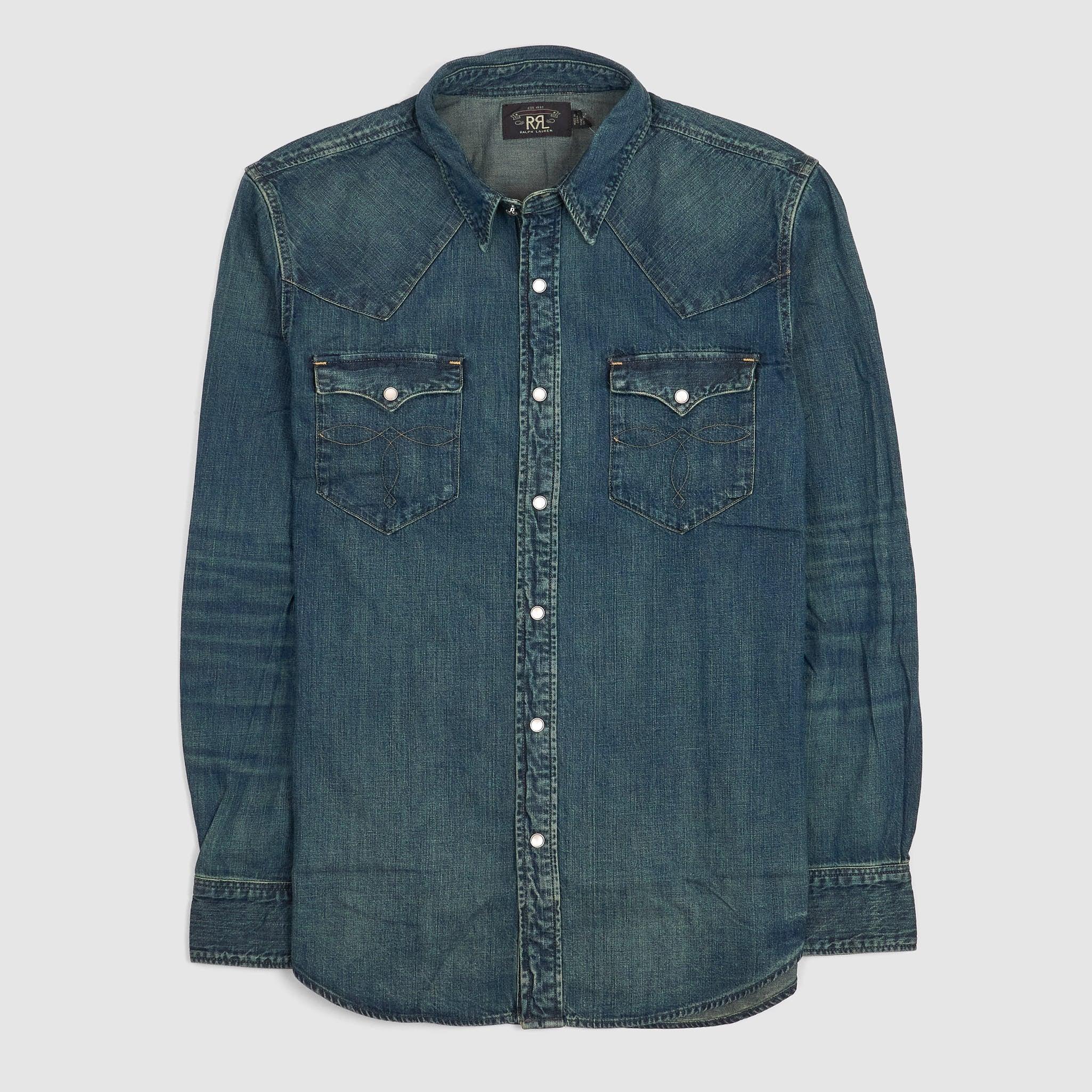 Vintage Classic Denim Shirt Stone Washed