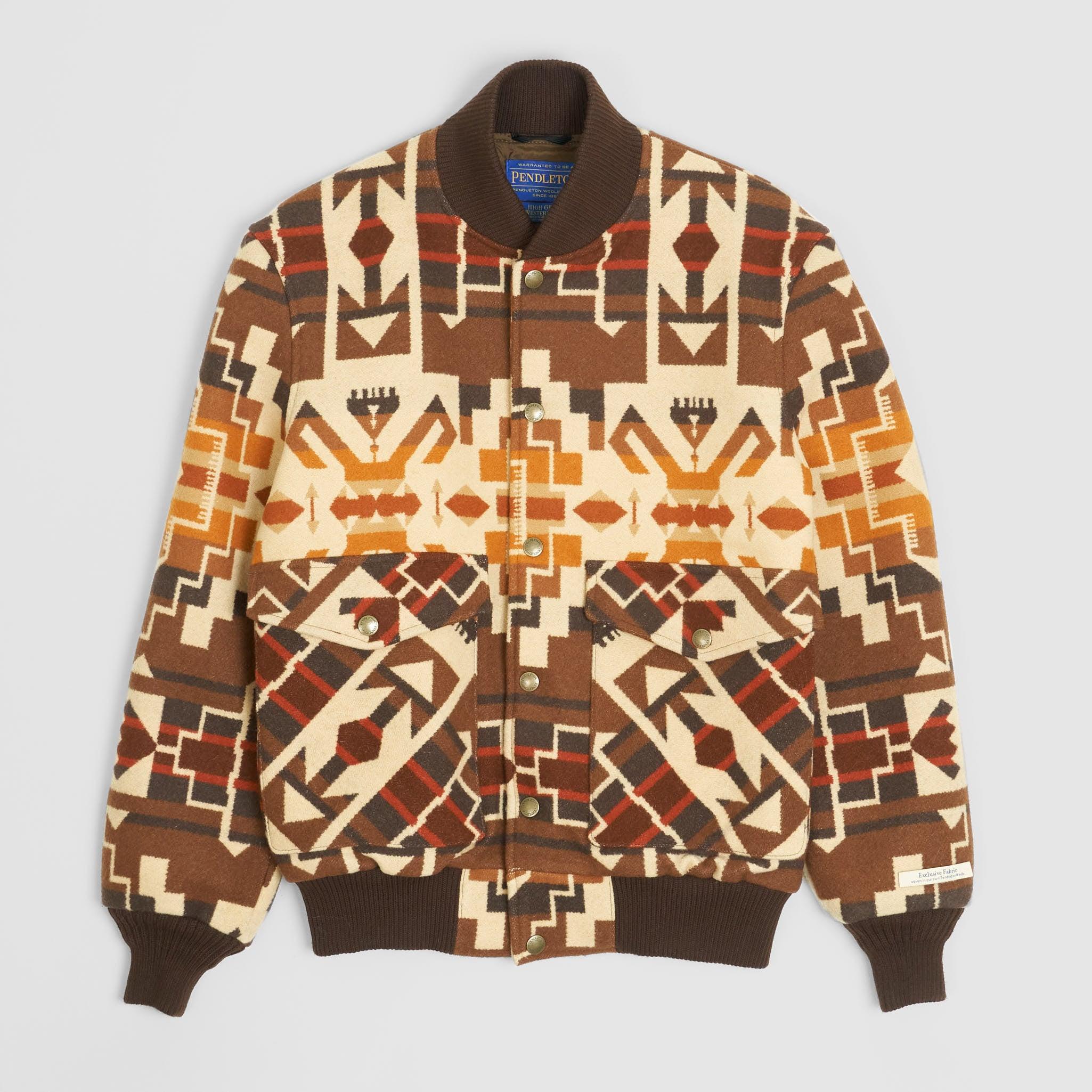 Petroglyphs Brown Wool Jacket