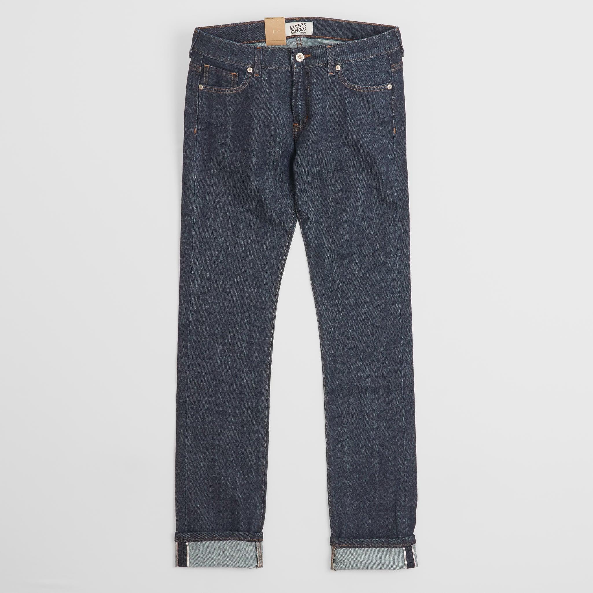 Naked & Famous x DeeCee style Ladies Selvage Denim The Straight Rinsed