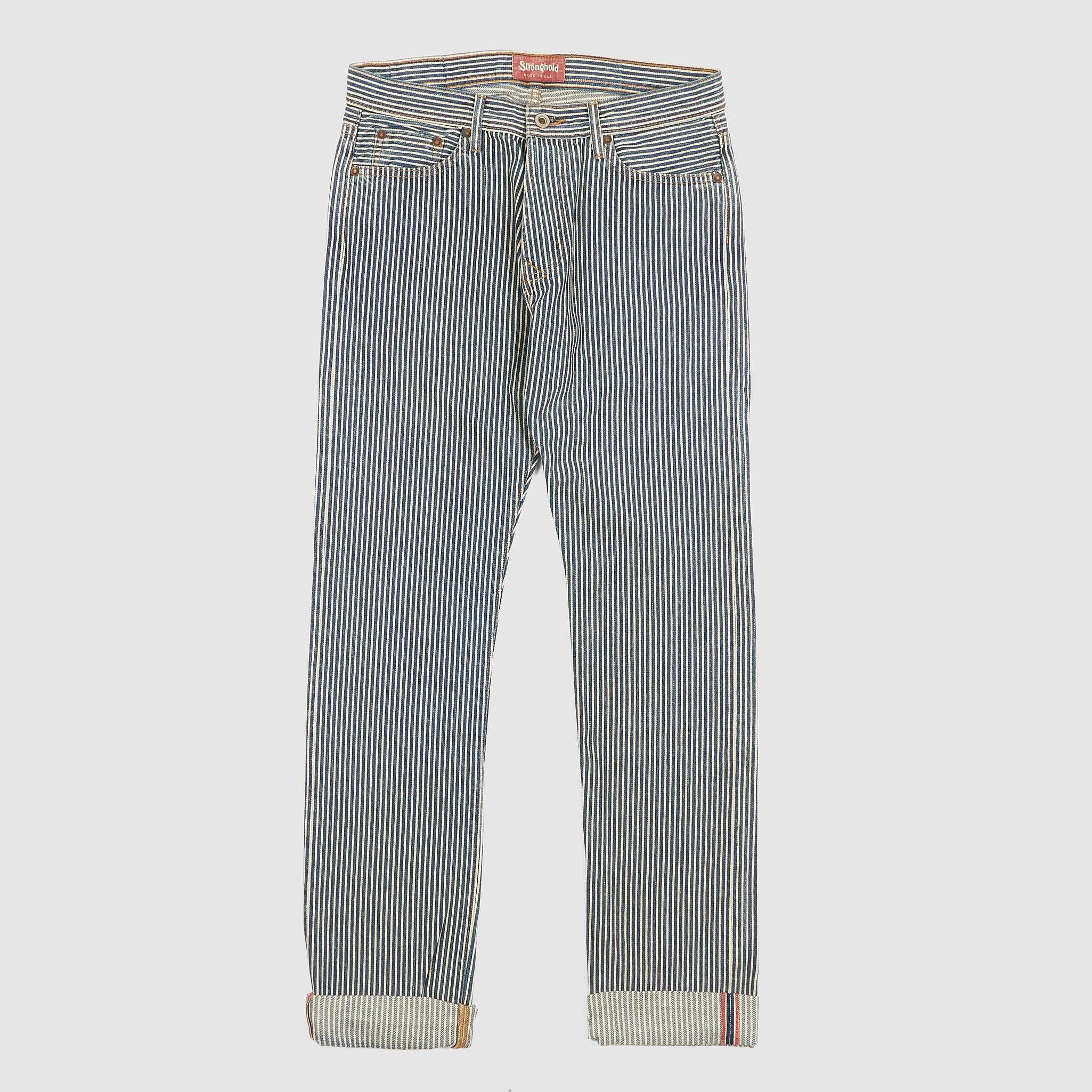 5-Pocket Indigo Hickory Striped Denim