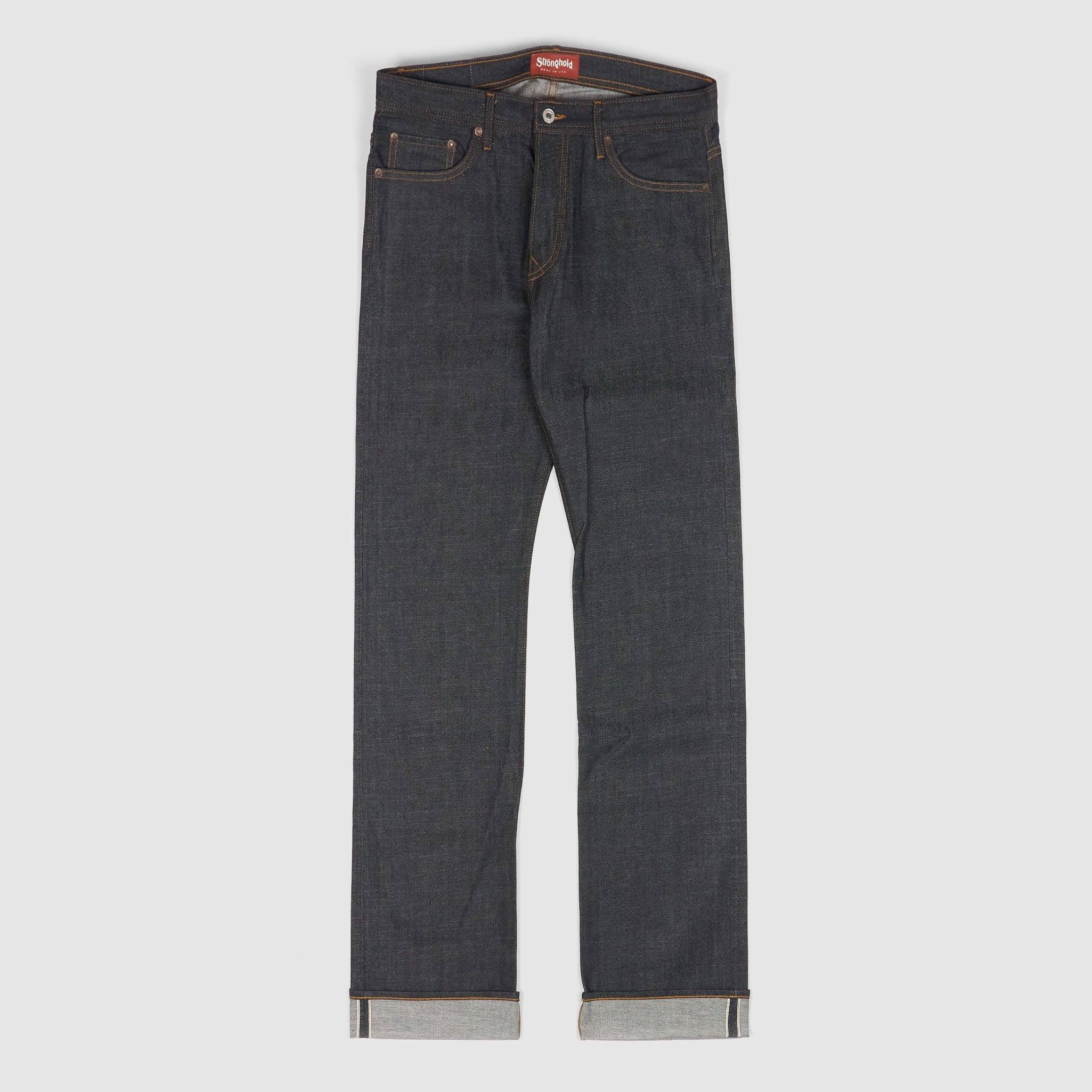 5-Pocket Regular Raw Denim Jeans