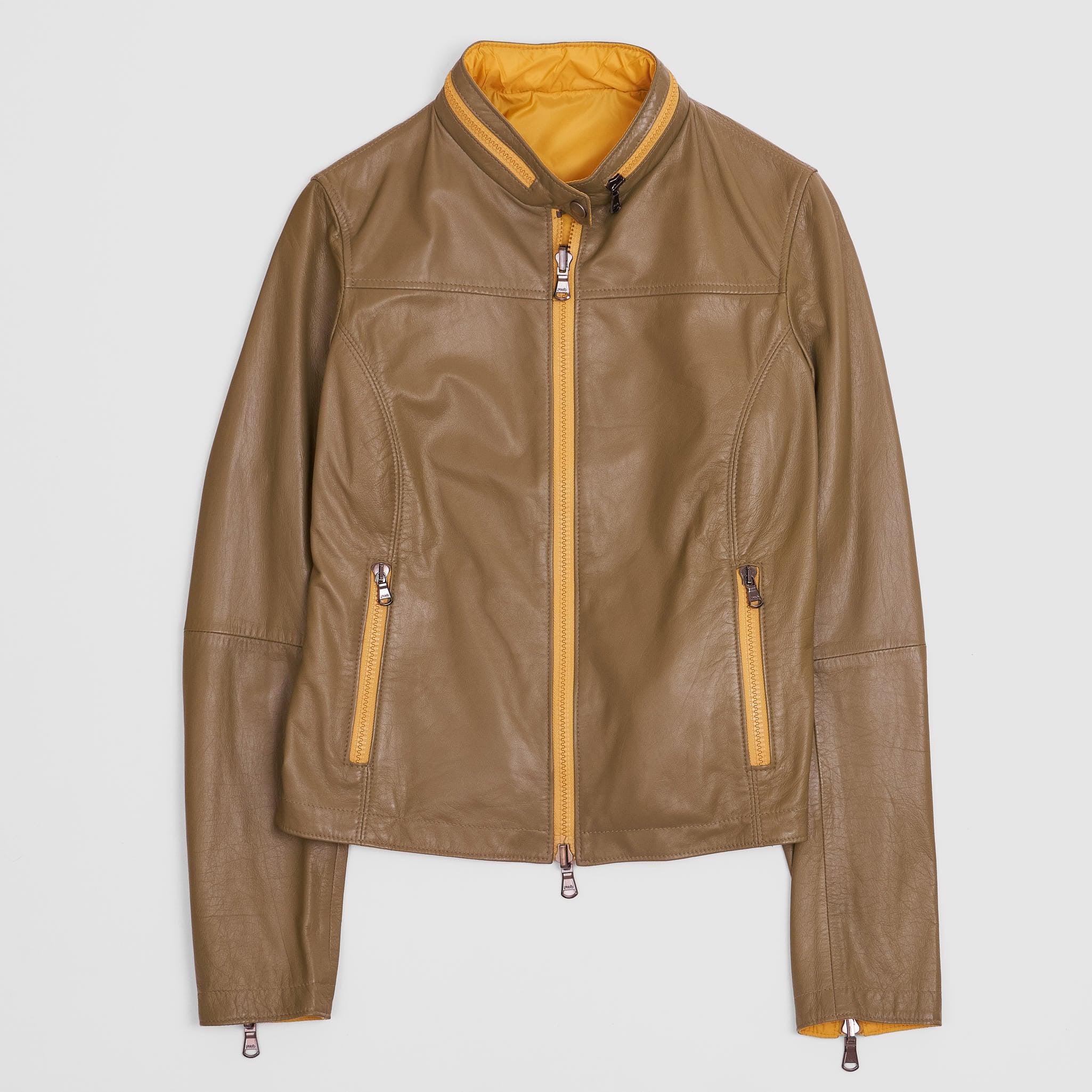 Ladies Reversible Lightweight Leather Jacket