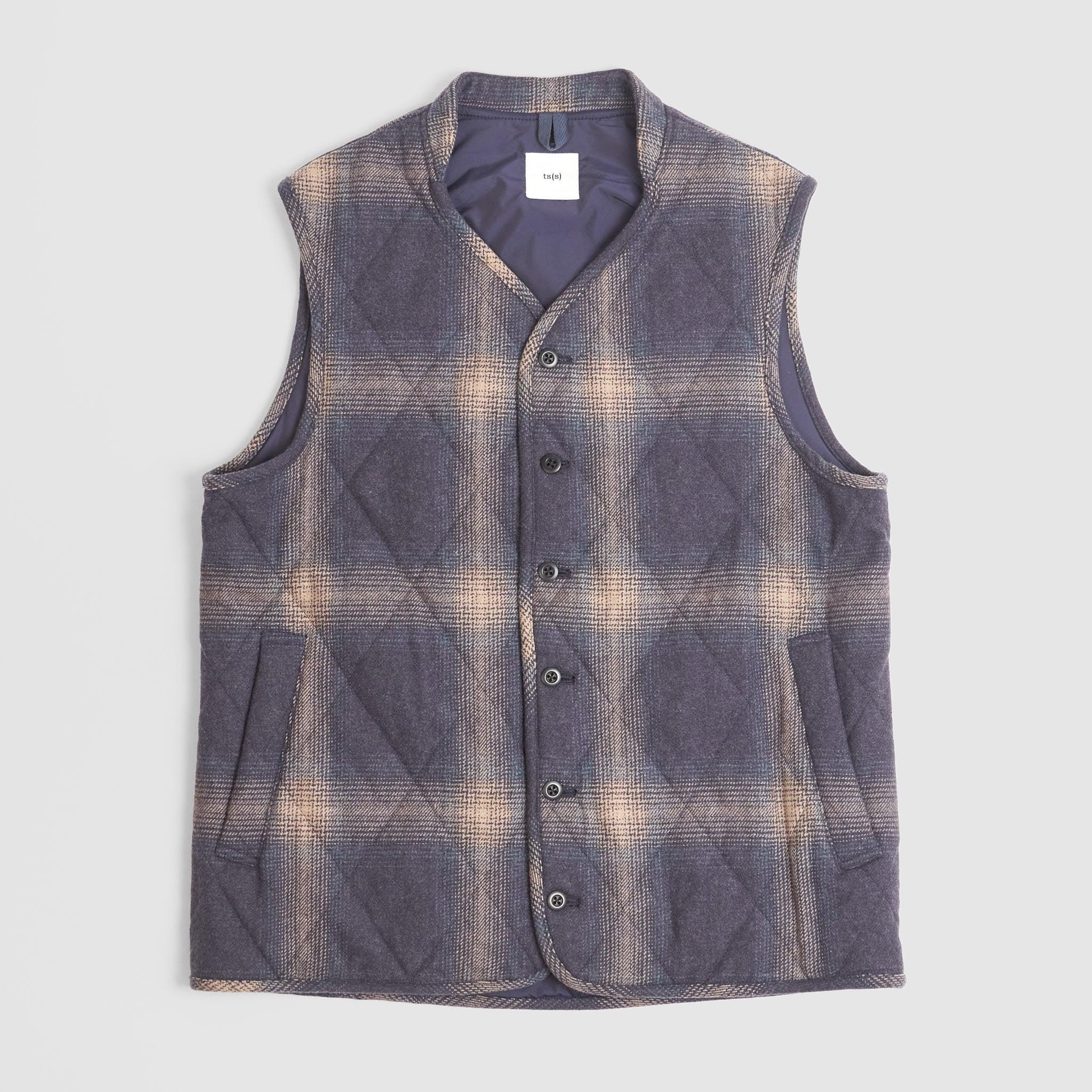 Quilted Plaid Vest