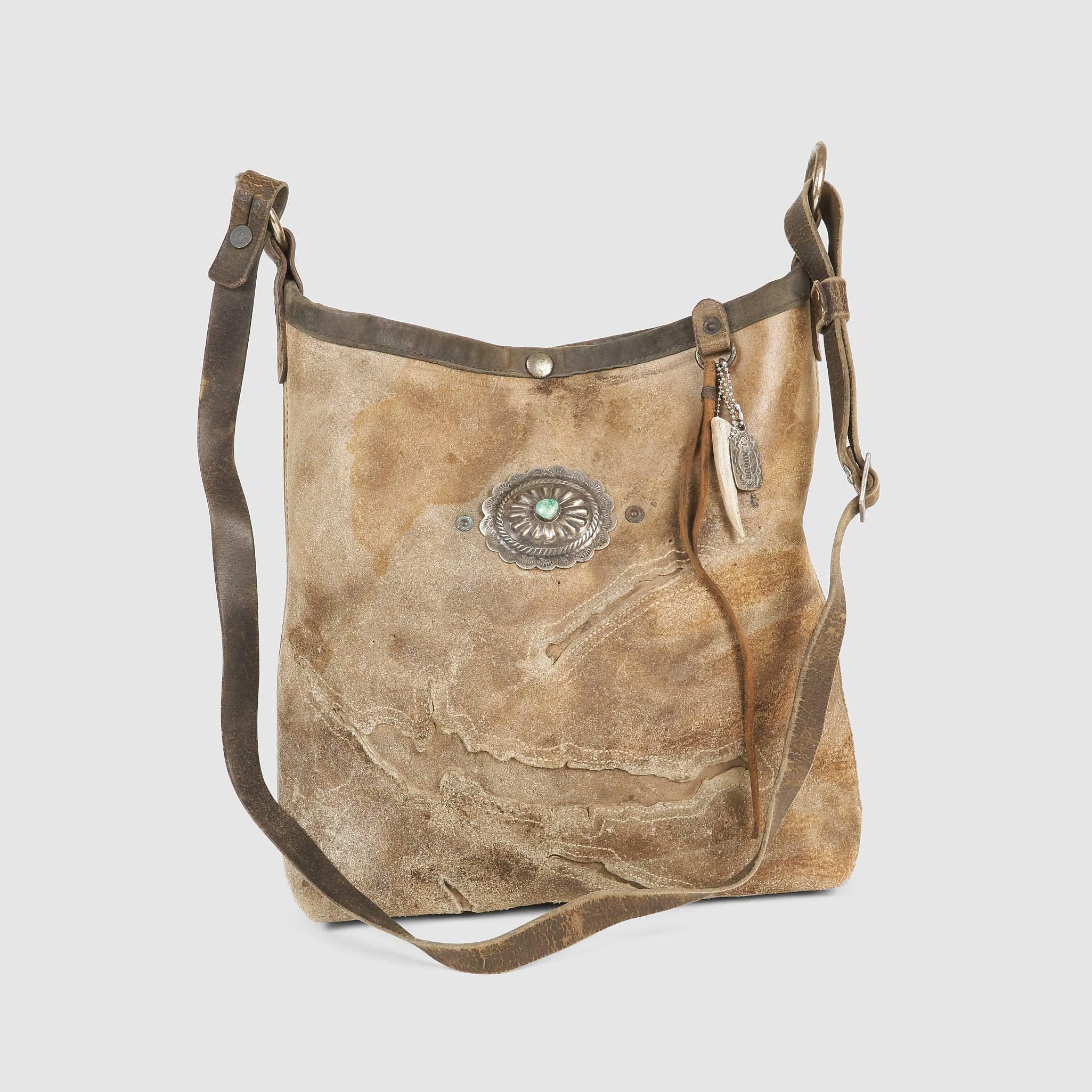 Chaps Leather Concho Small Bag