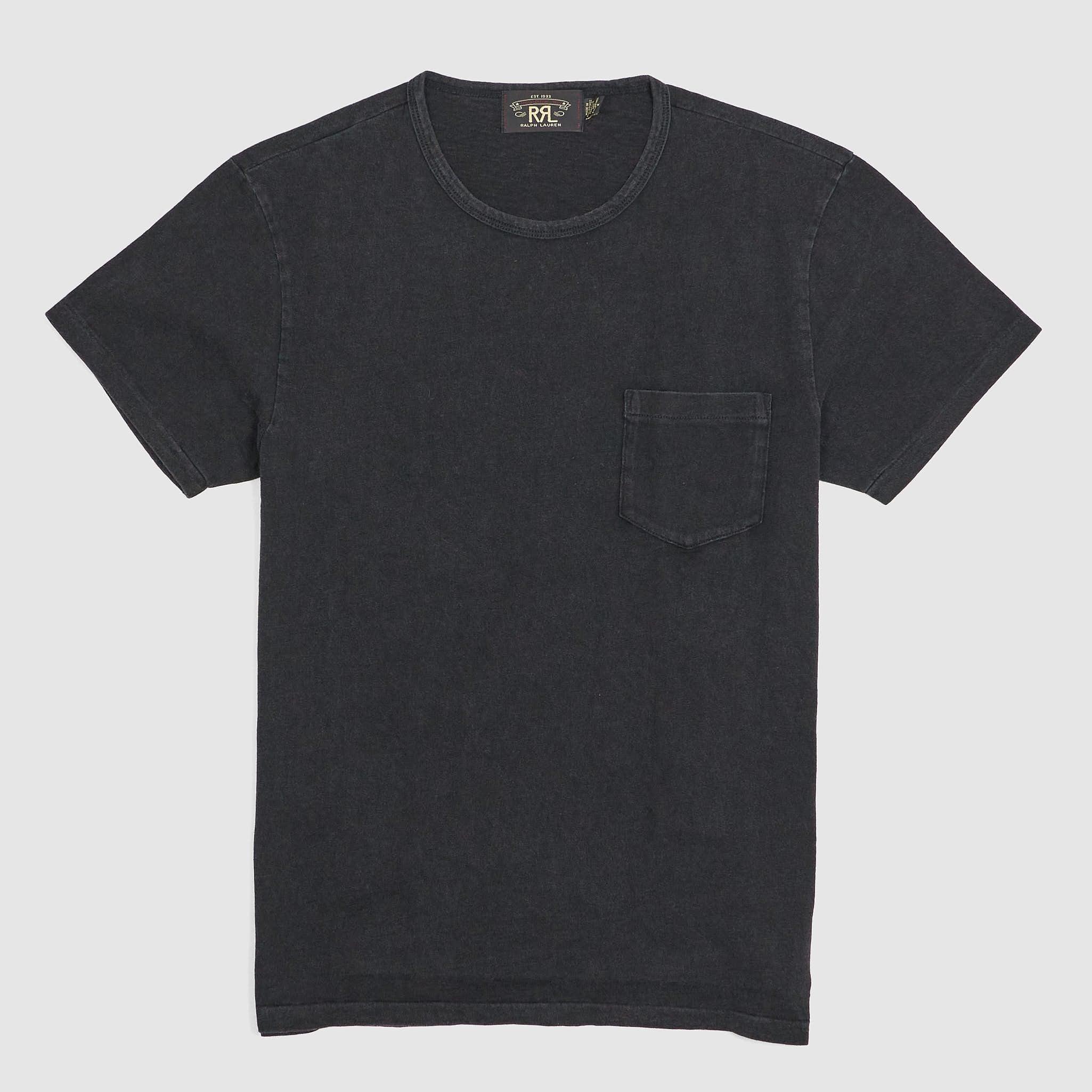 Indigo Crew Neck Pocket T-Shirt