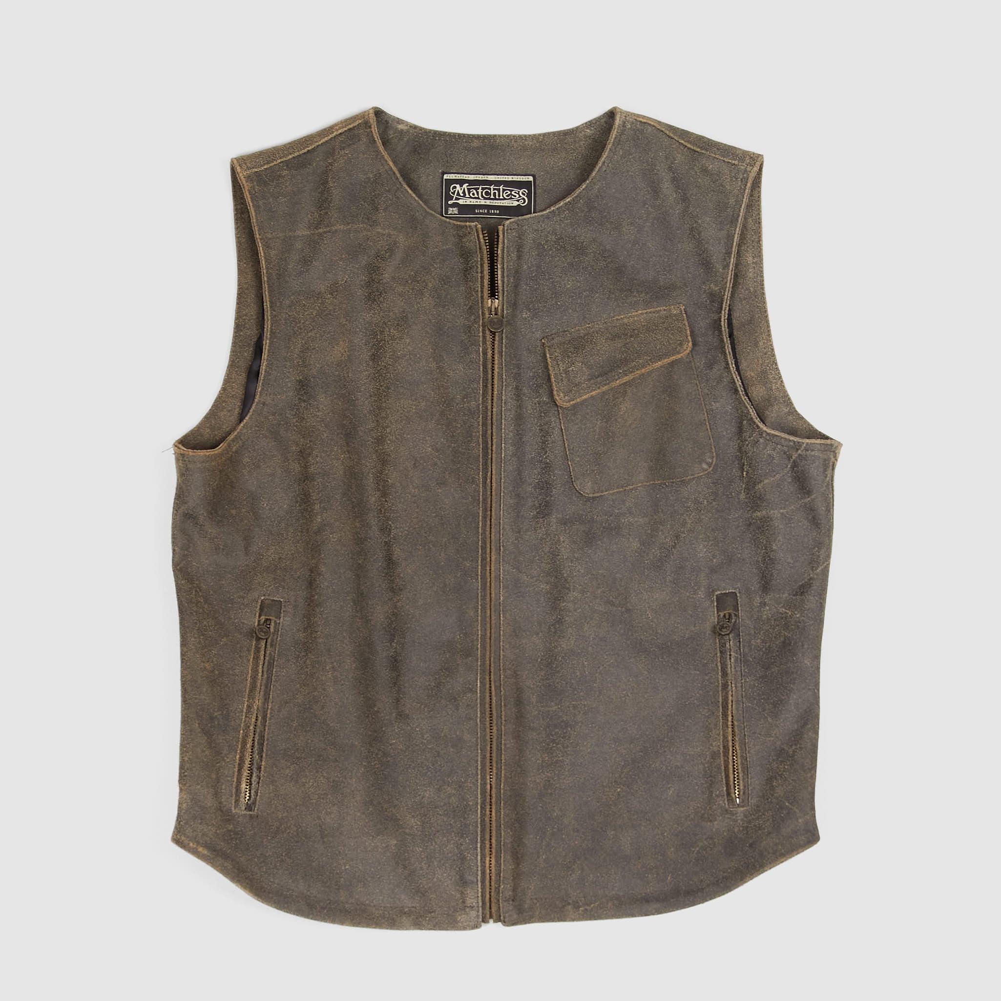 Raw Hide Leather BIker  Vests