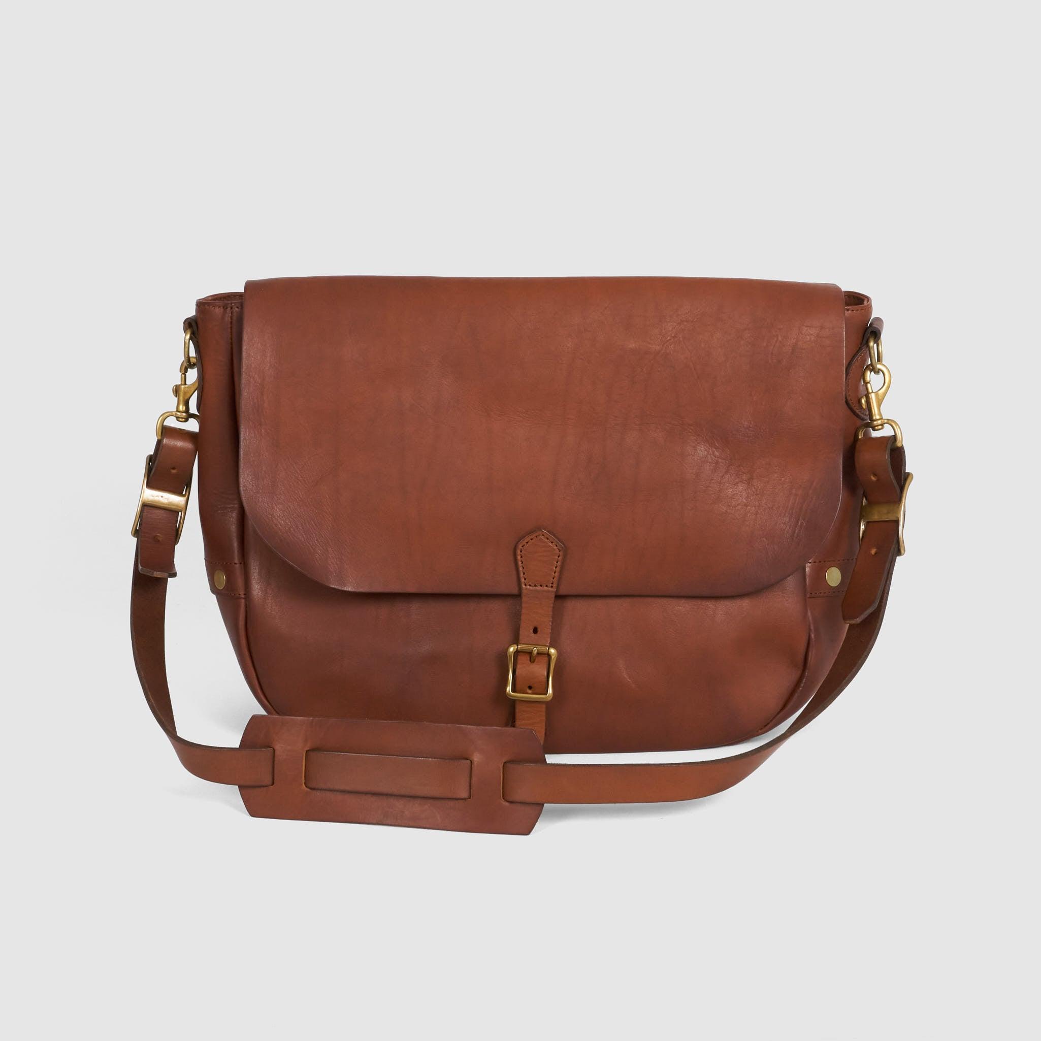 Postman Leather Shoulder Bag Large