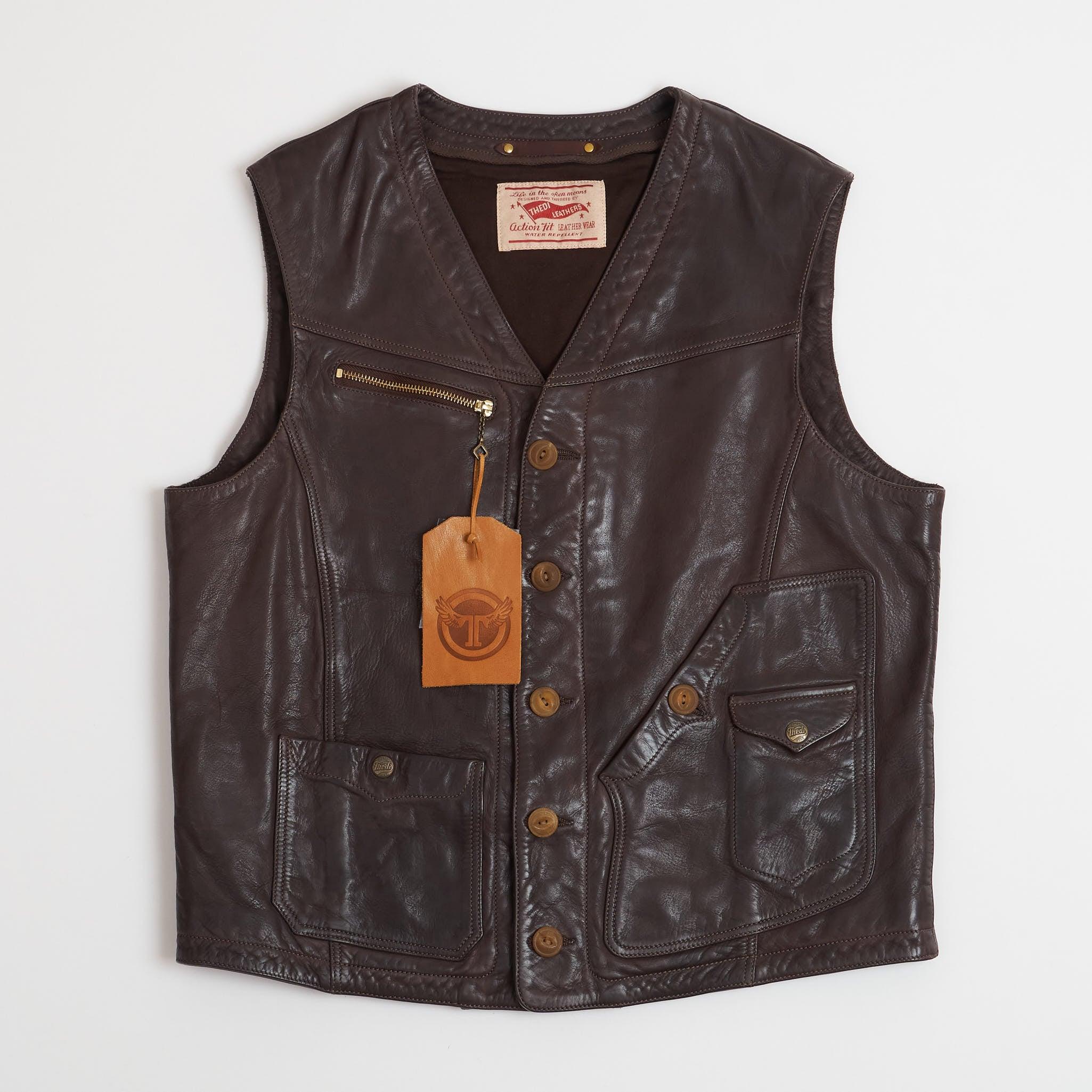 Horsehide Biker Vest