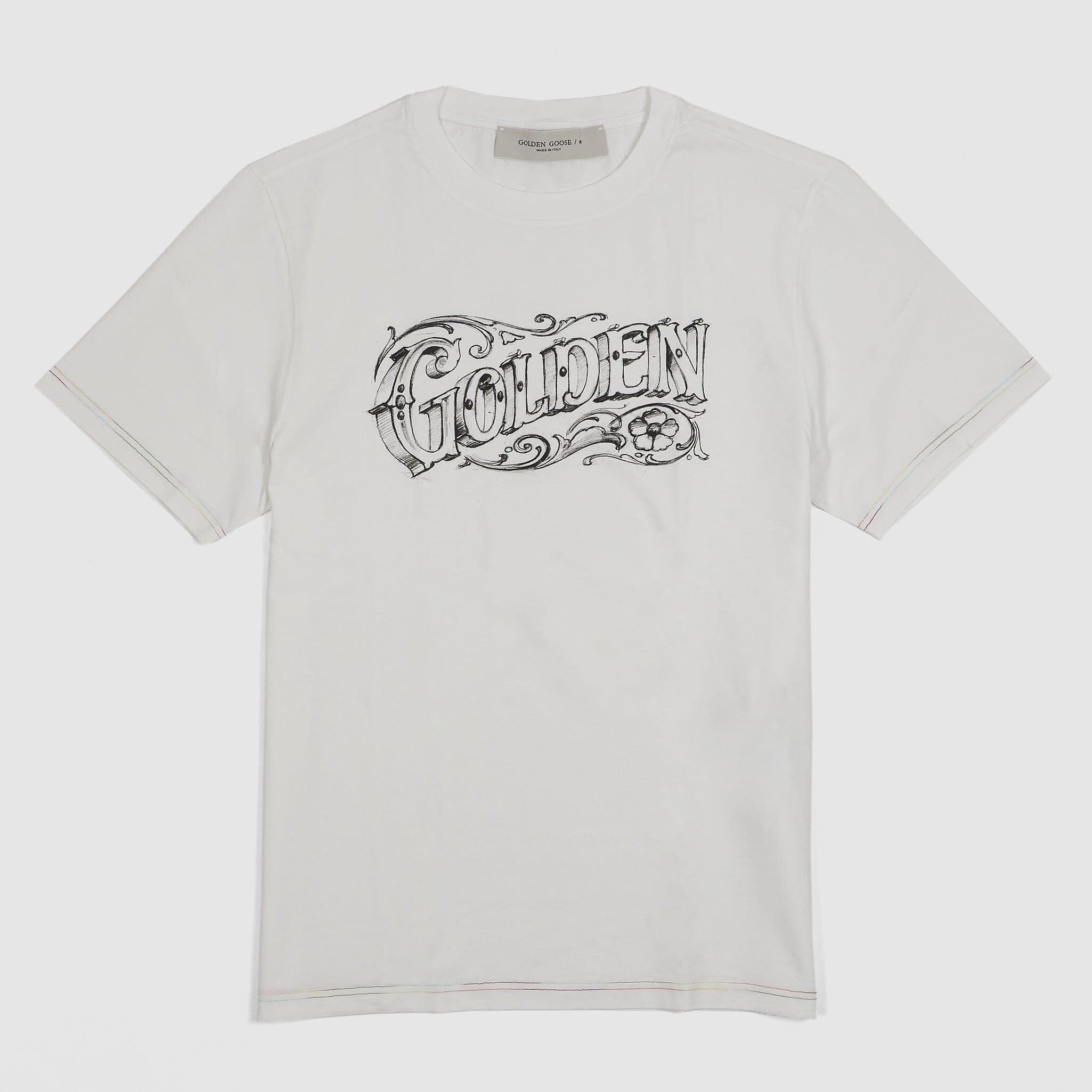 Lettering Crew Neck Short Sleeves T-Shirt