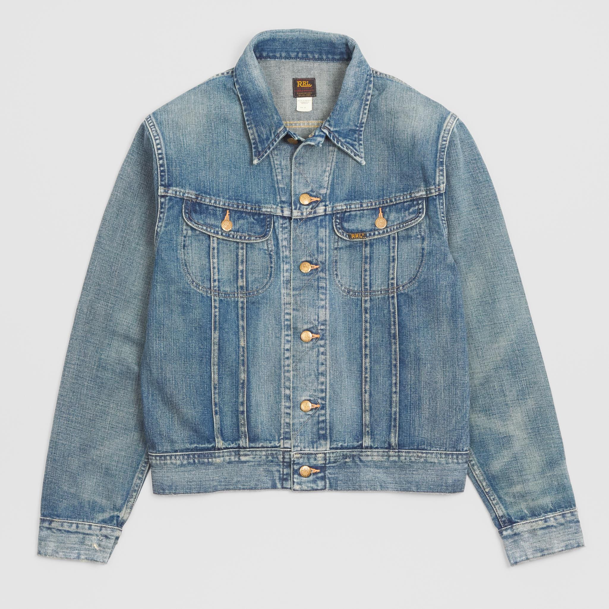 50's Style Stone Washed Cowboy Denim Jacket
