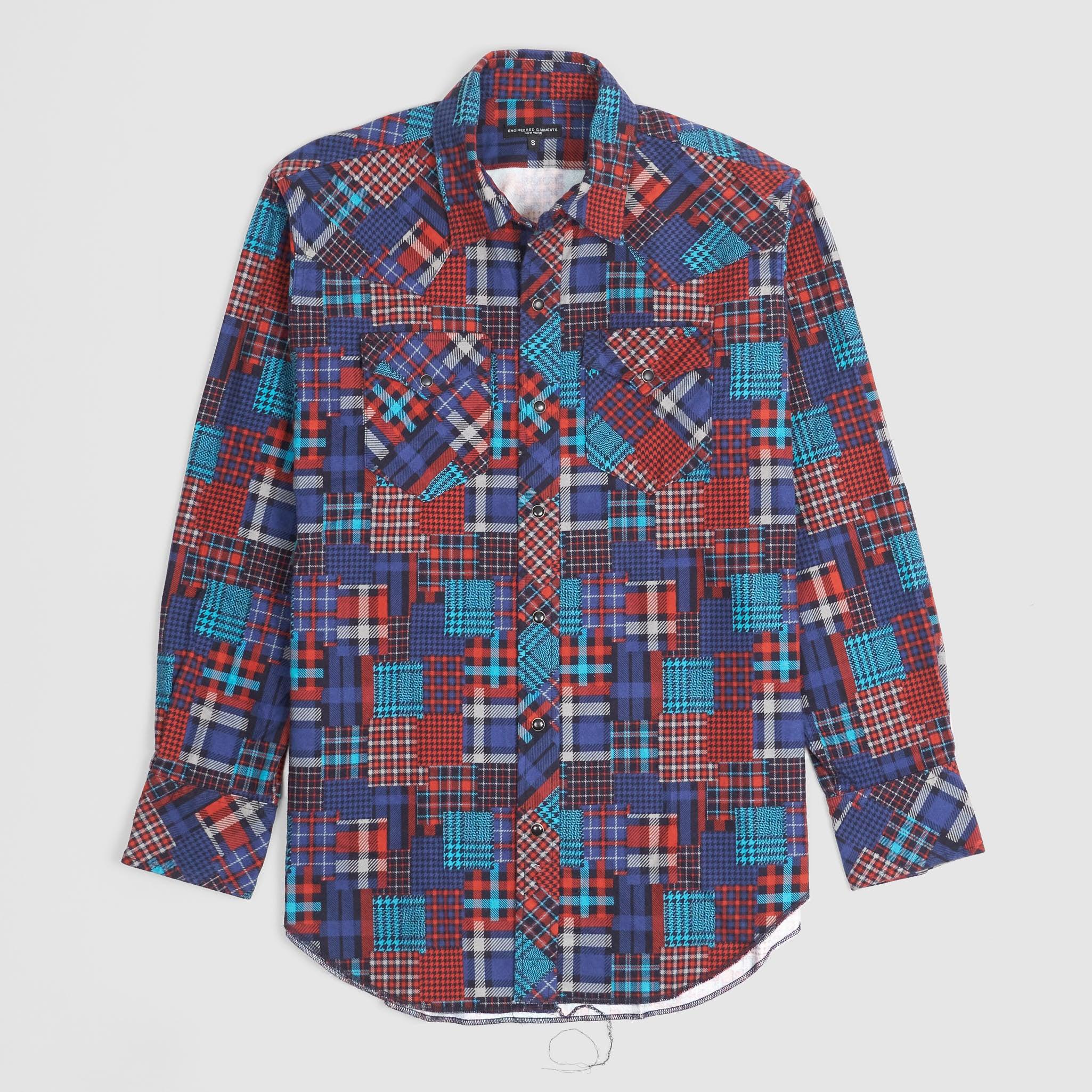 Patchwork Oversized Western Shirt