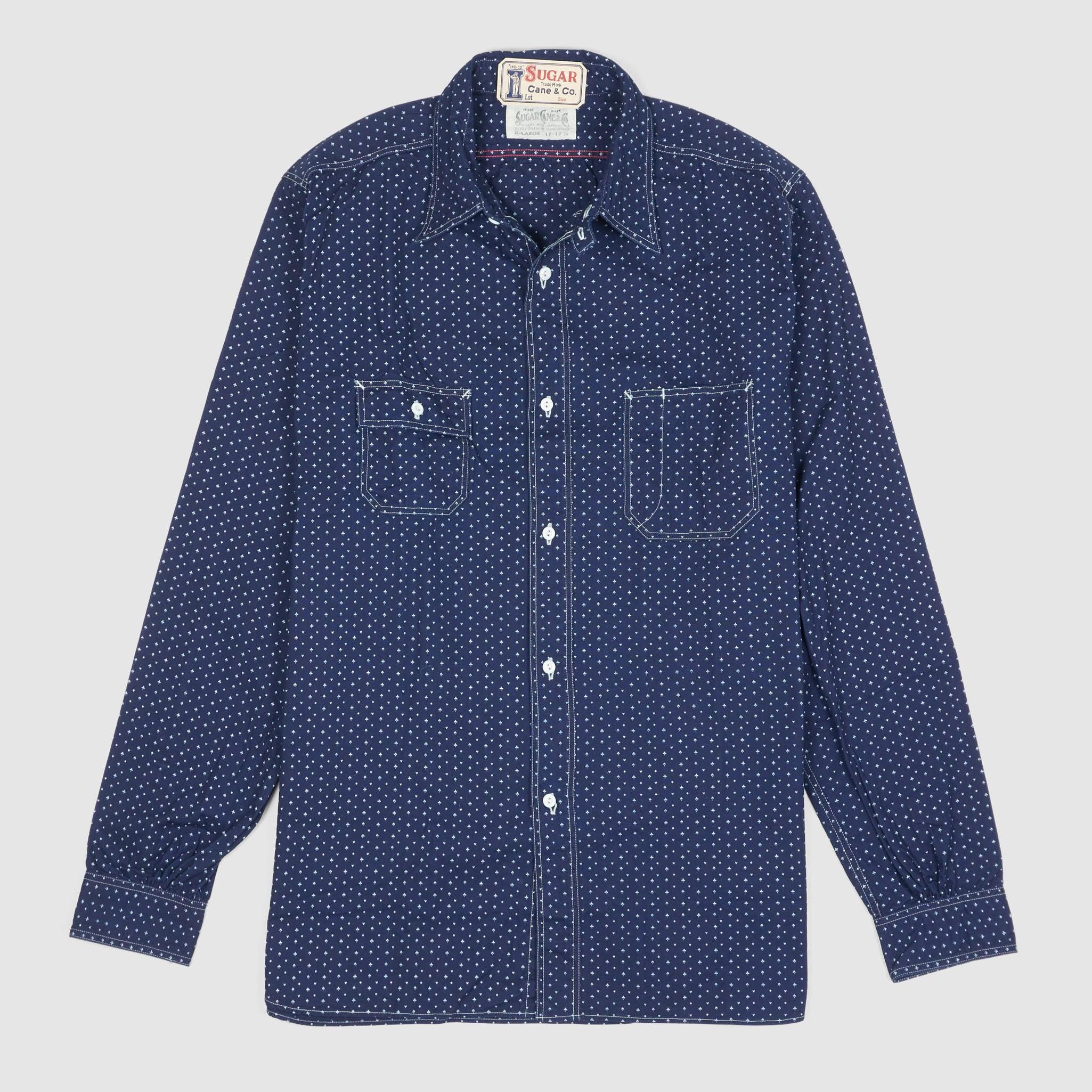 Indigo Dyed Gambler Work Shirt