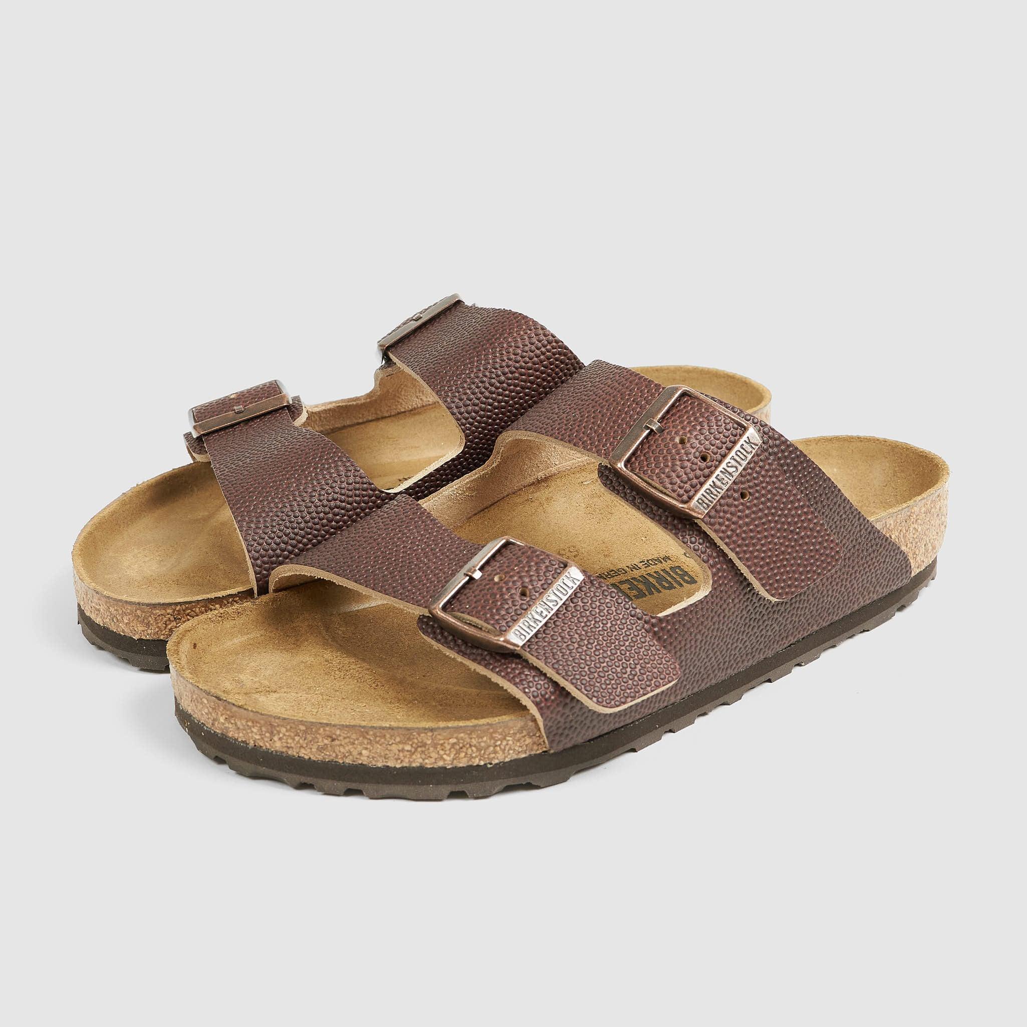 Arizona Embossed Natural Leather Sandals
