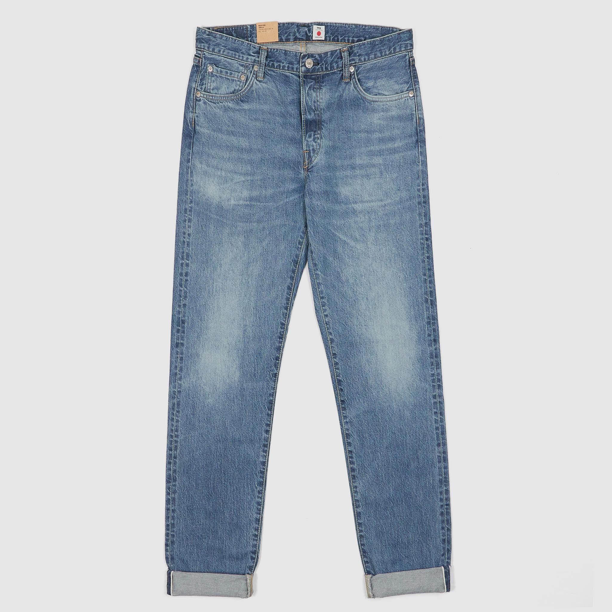 Regular Tapered Vintage Washed Denim Selvage Jeans