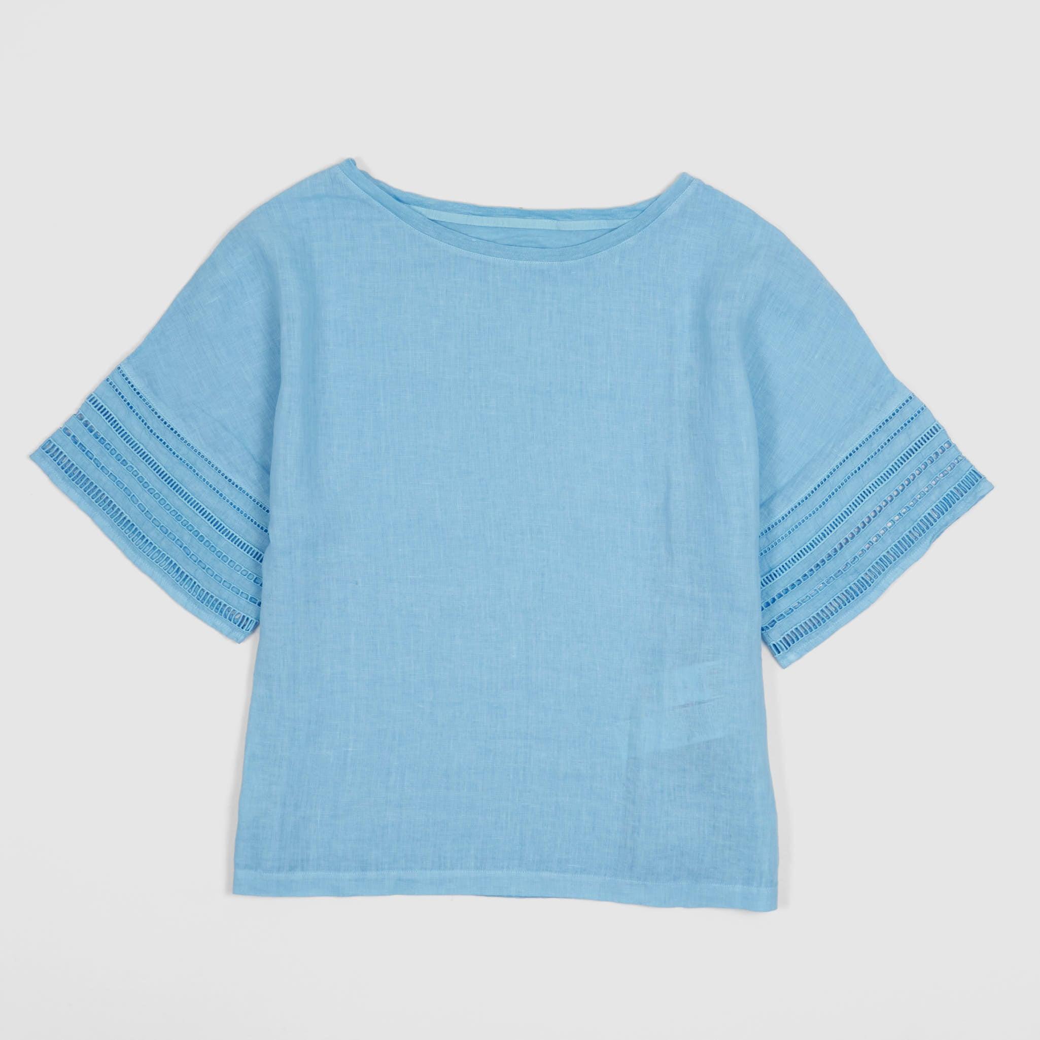Ladies Short Sleeve Linen T-Shirt