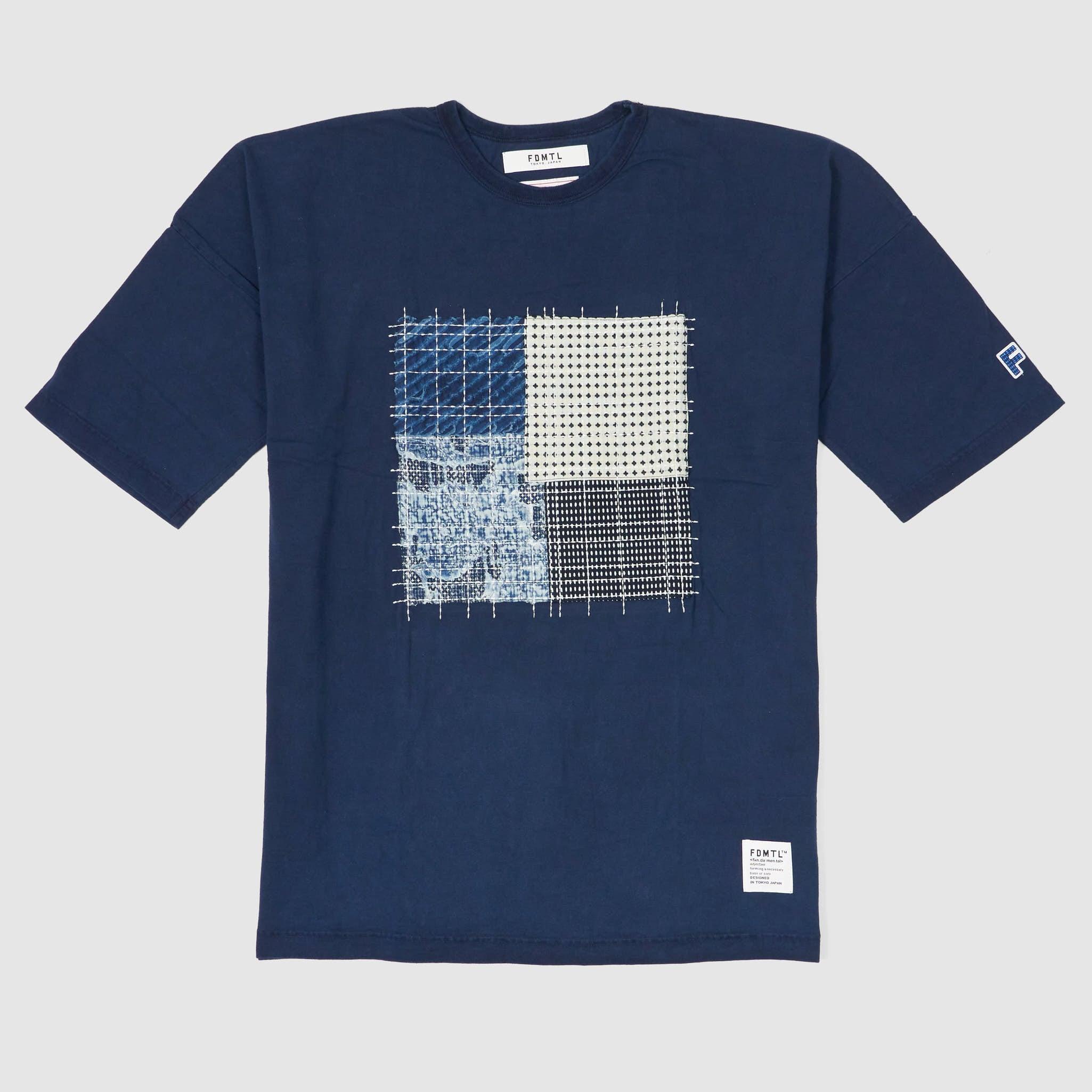 Crew Neck Boro Patchwork T-Shirt