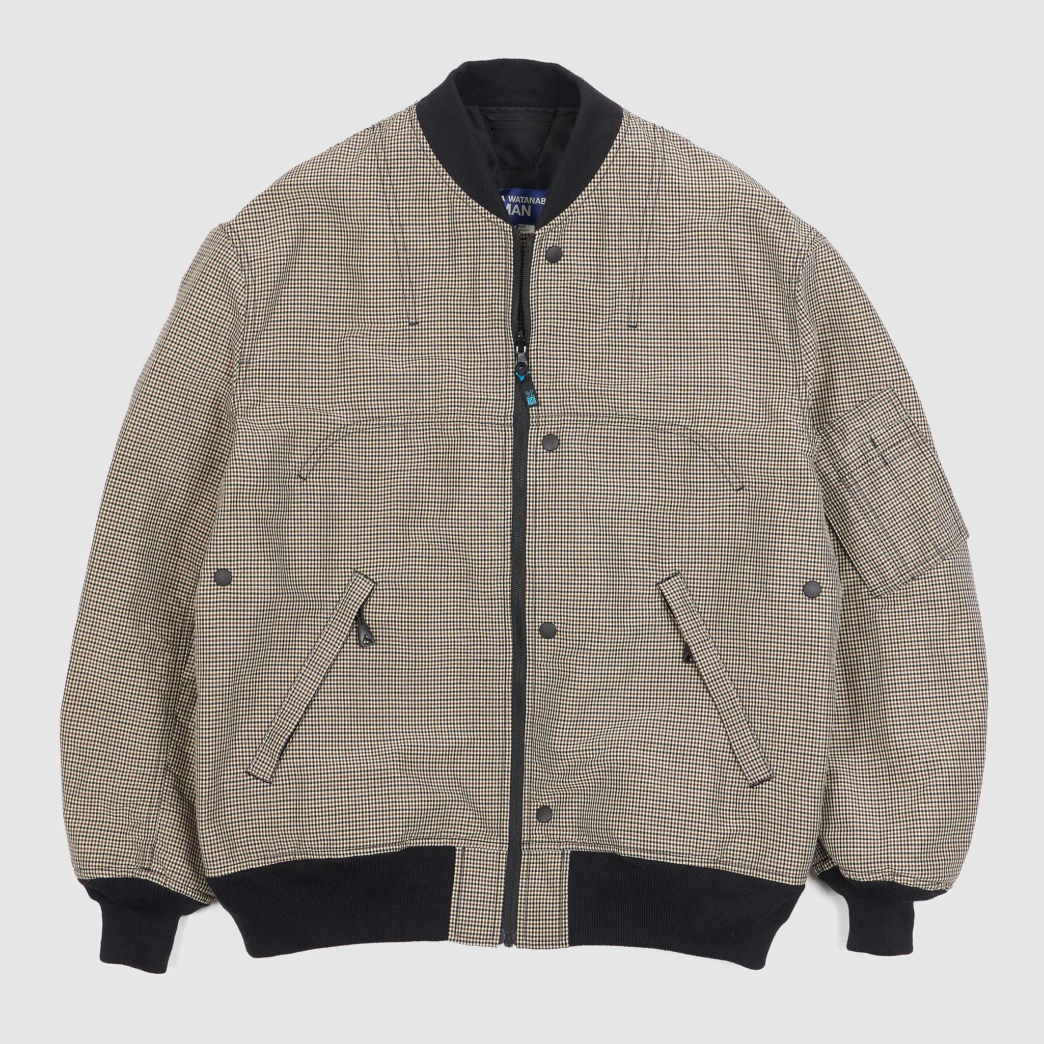 Reversible Backpack Tech Check Bomber Jacket
