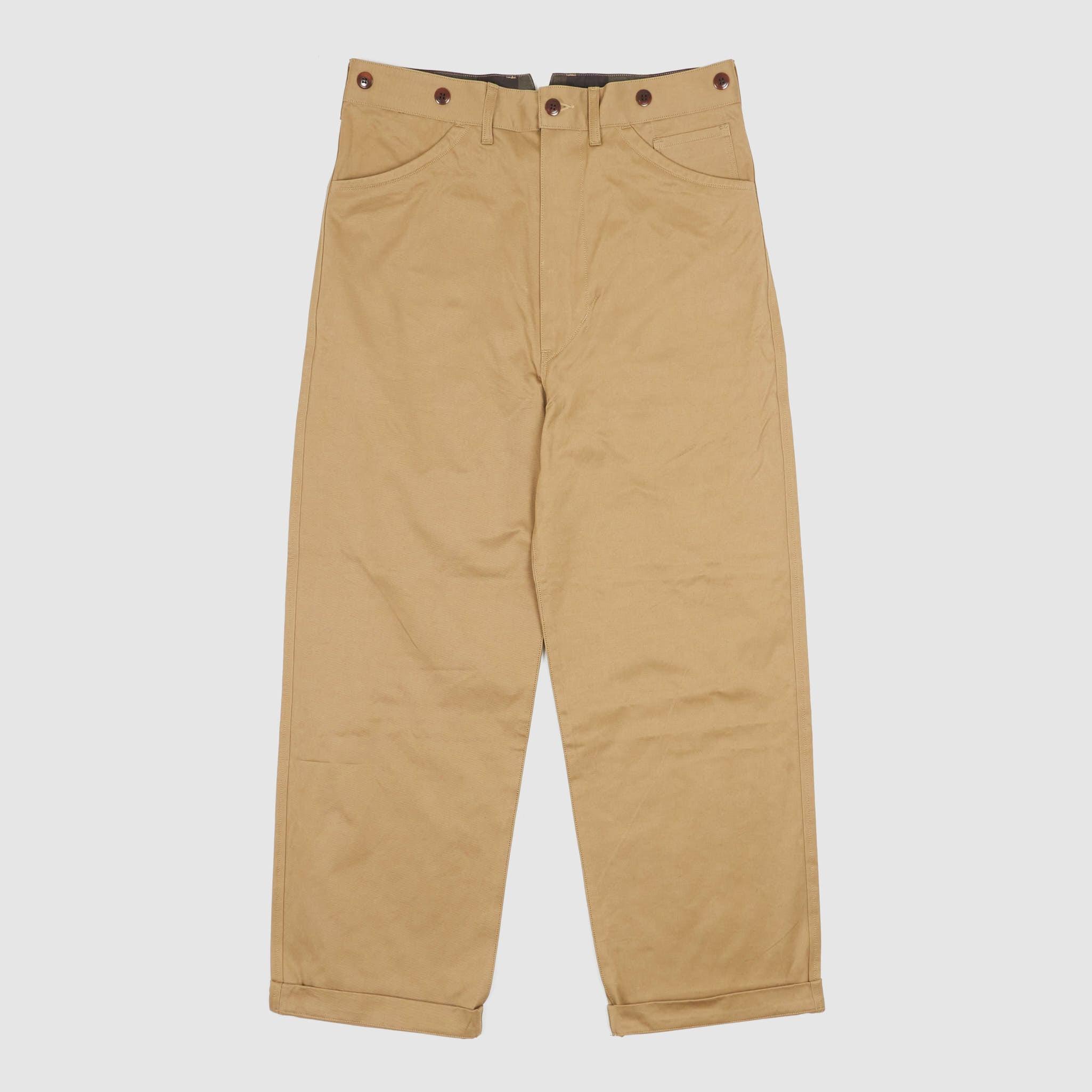 Cinch Back Loose Fitting Work Chino