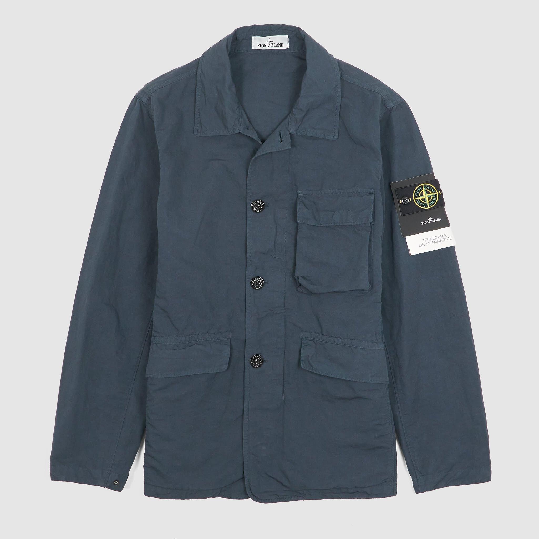 Tela Cotone Linen Fiammato  Field Jacket