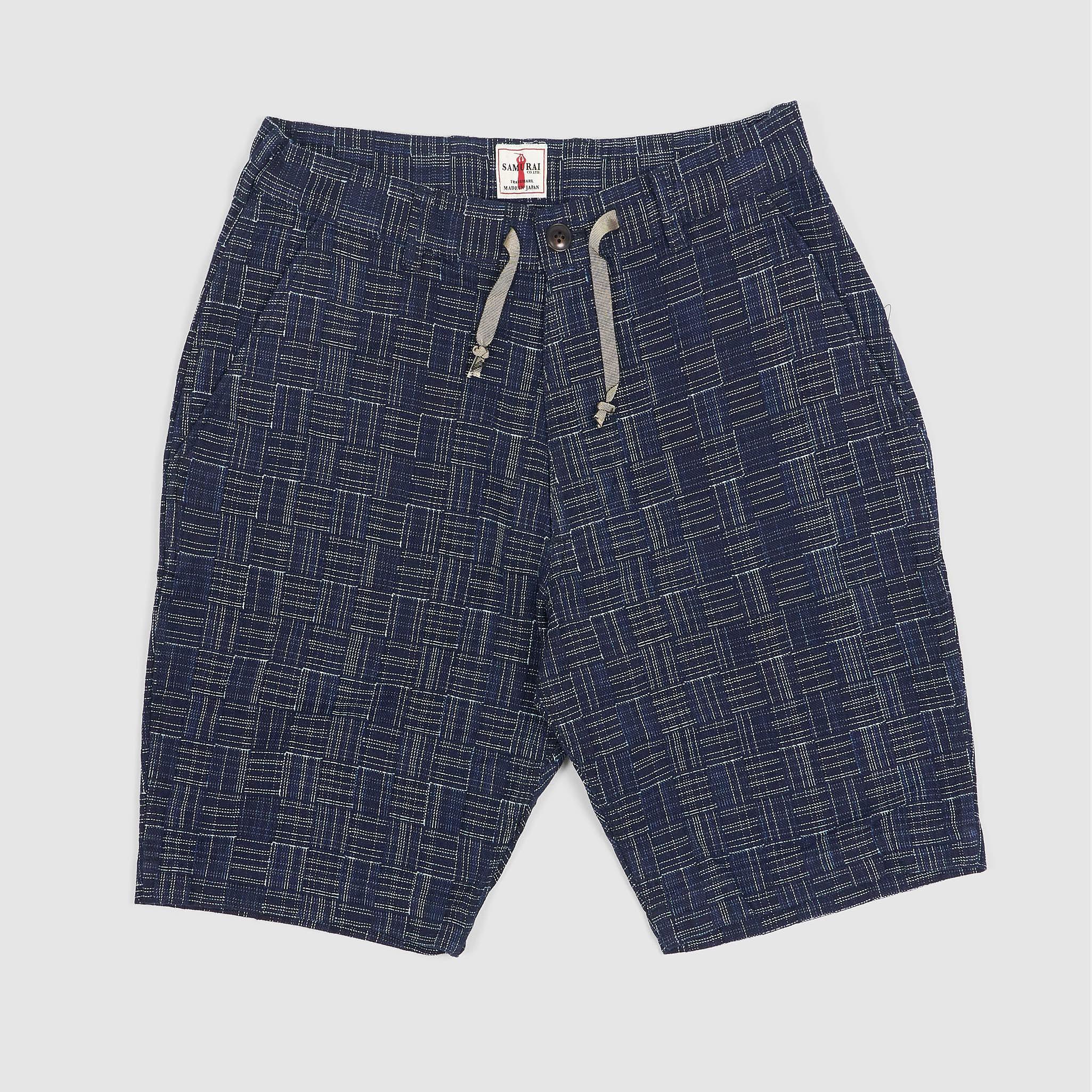 Sashiko Weave Bermuda Shorts