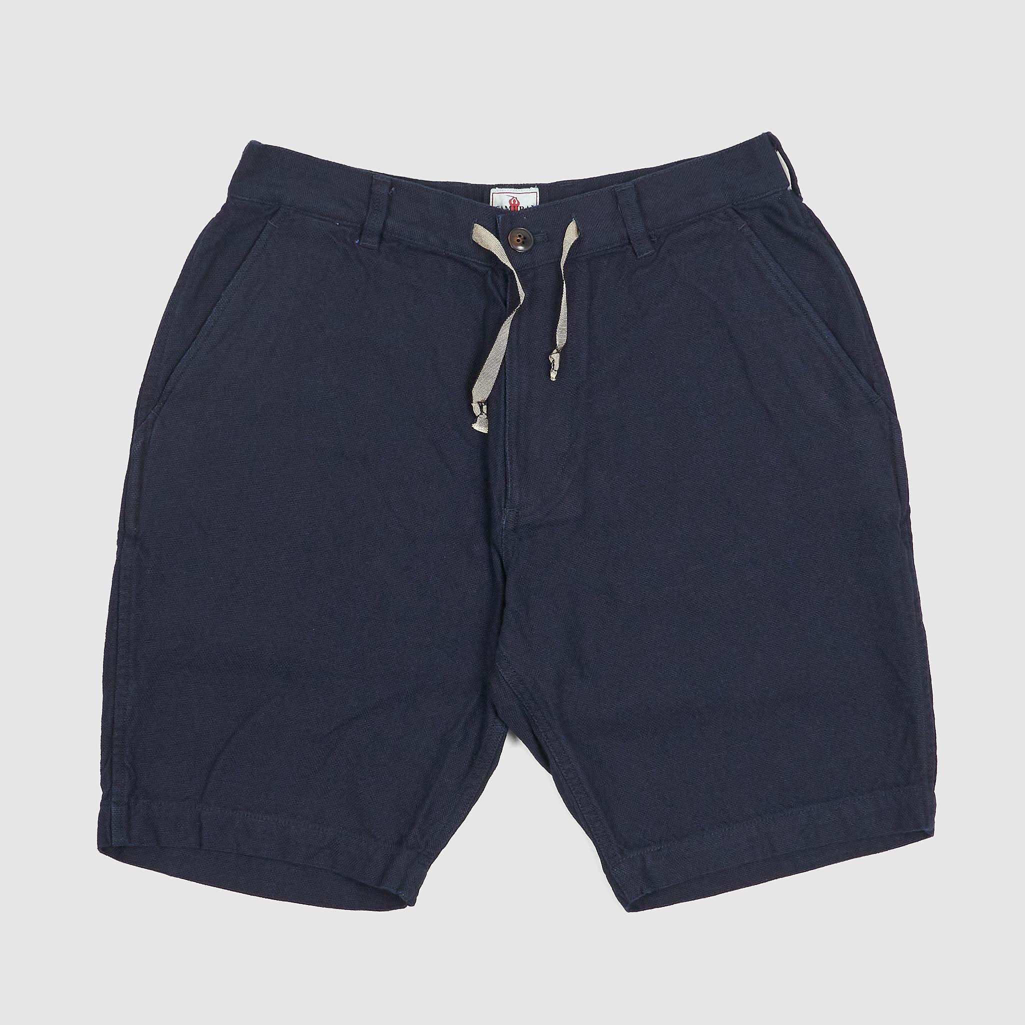 Sashiko Indigo Dyed Bermuda Shorts