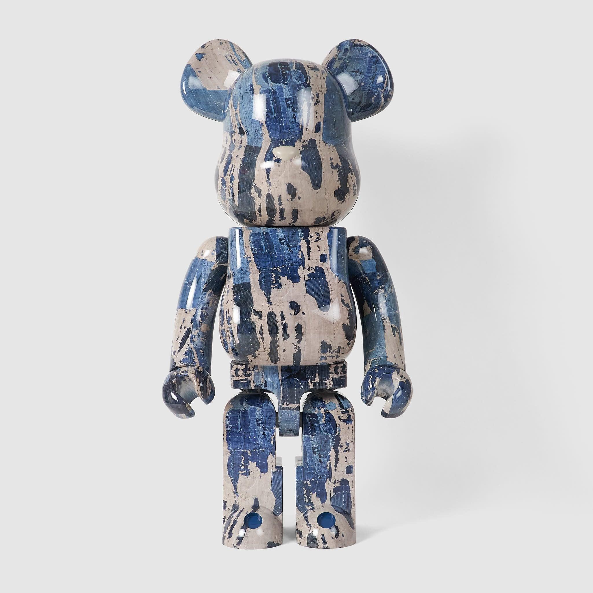 x Medicom Toy BE@RBICK Patchwork Denim 1000%