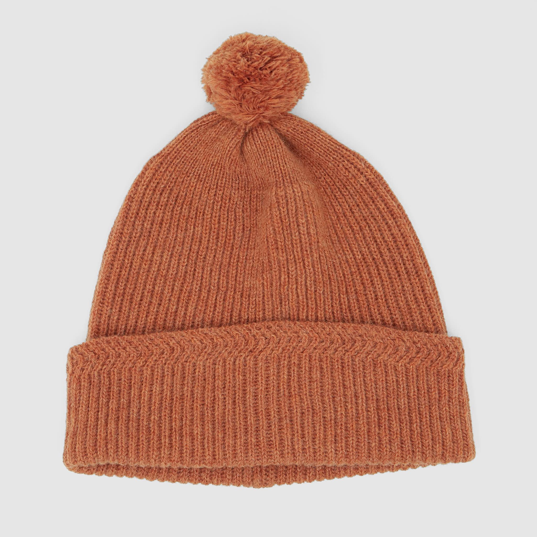 Alpaca Wool Beanie With Pom