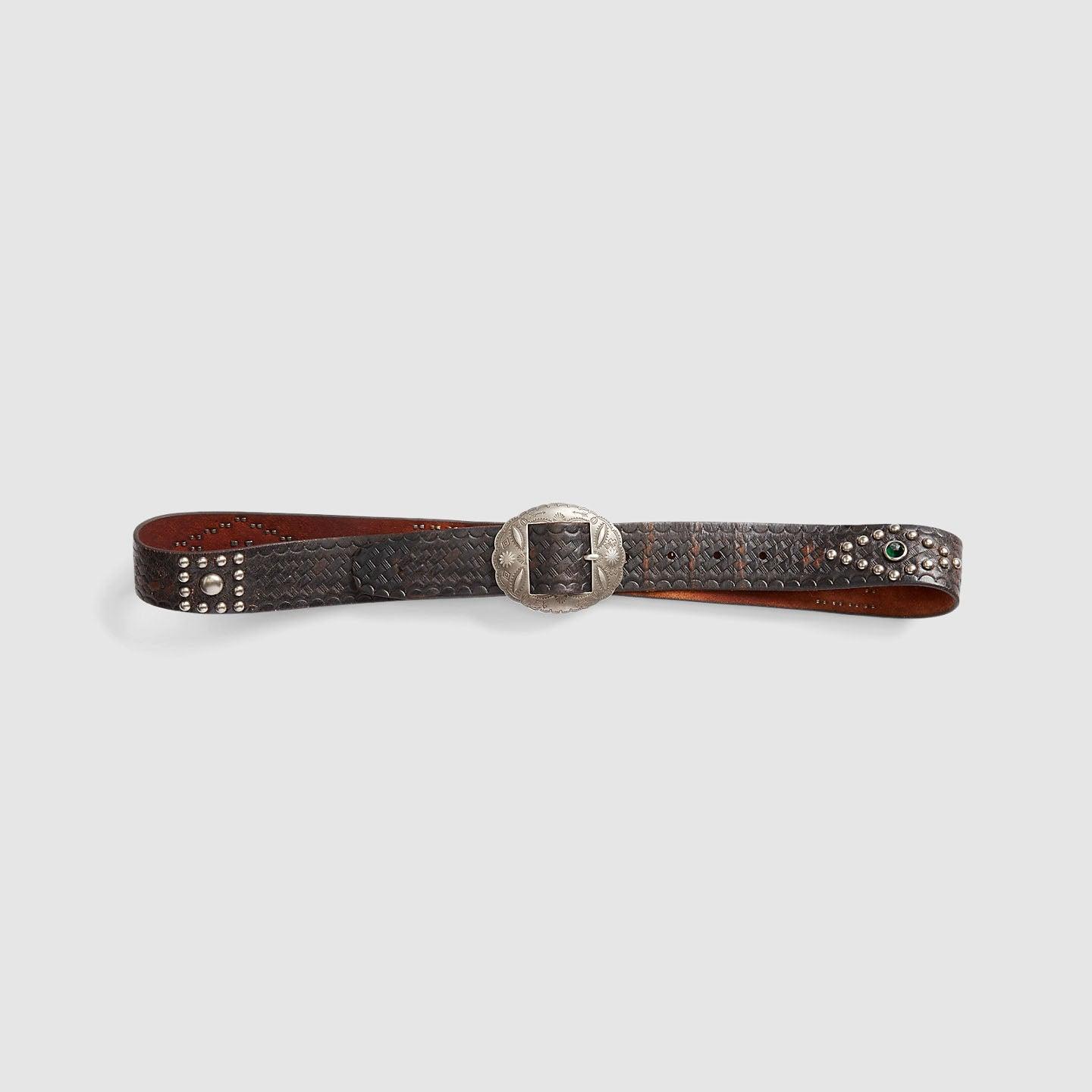 Studded Leather Belt