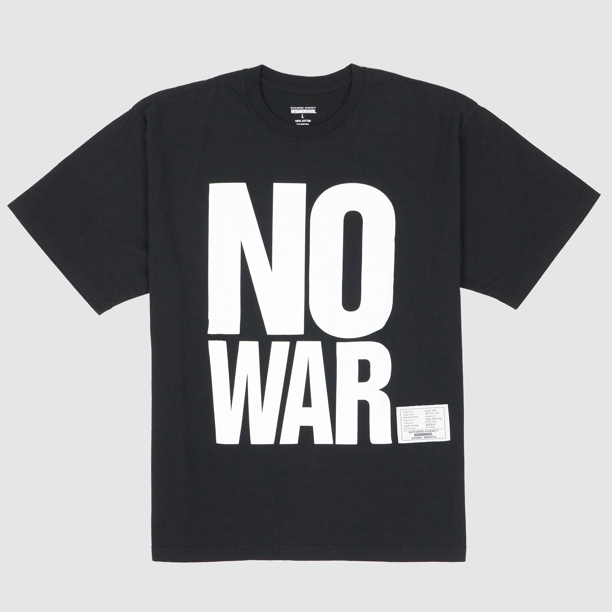 x Katharine Hamnett «No War» Crew Neck T-Shirt
