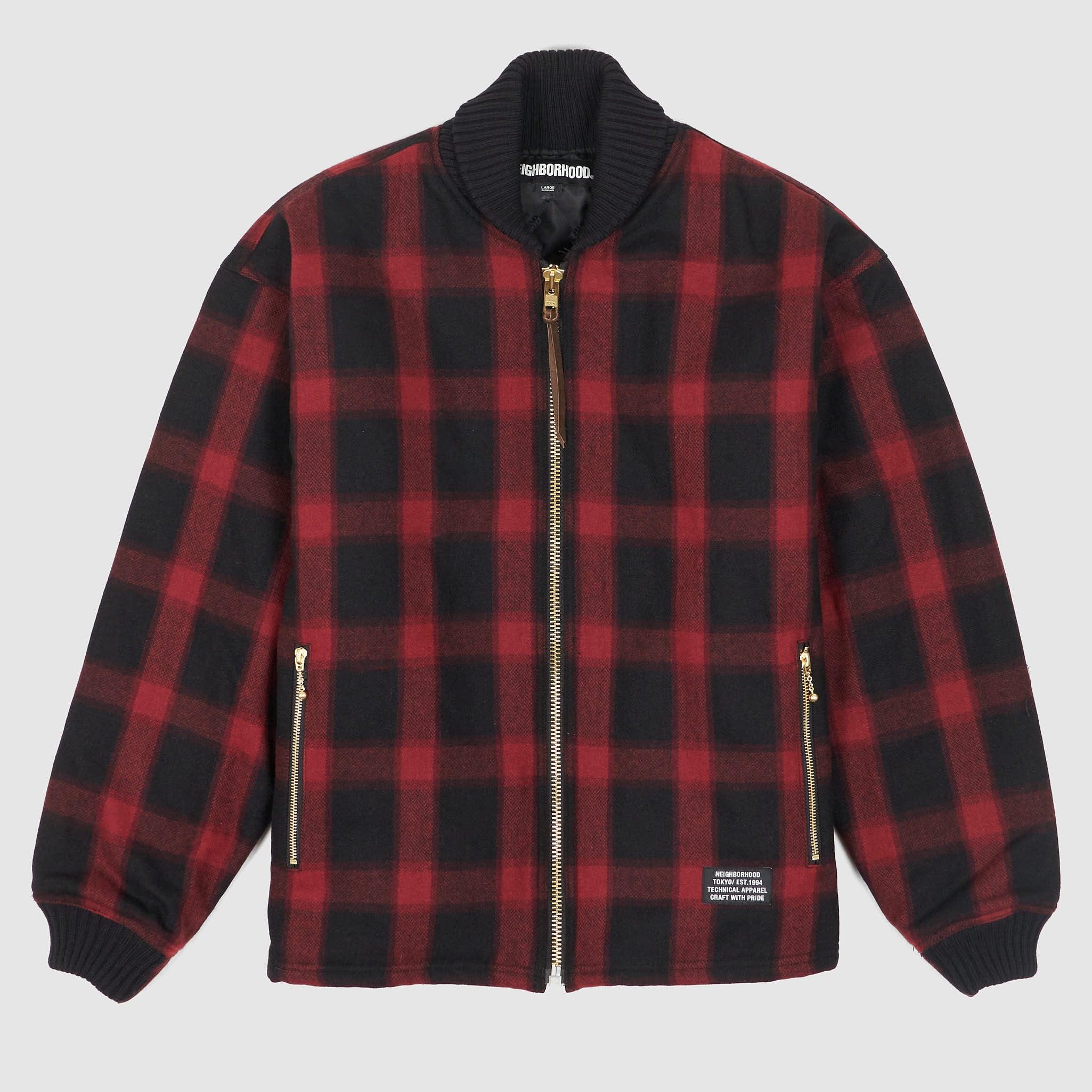 Buffalo Plaid  Wool Blend Work Jacket