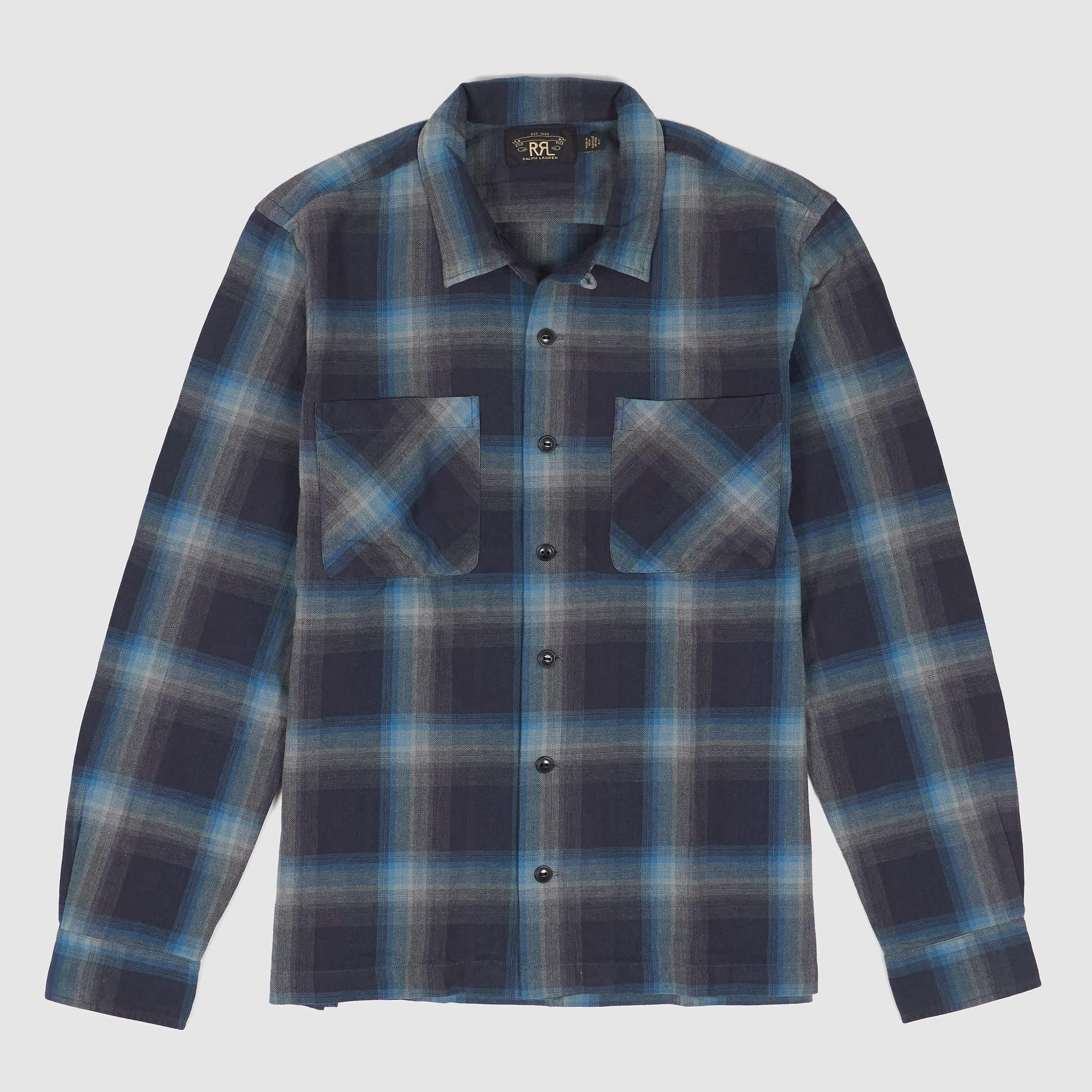 Woven Plaid Camp Shirt