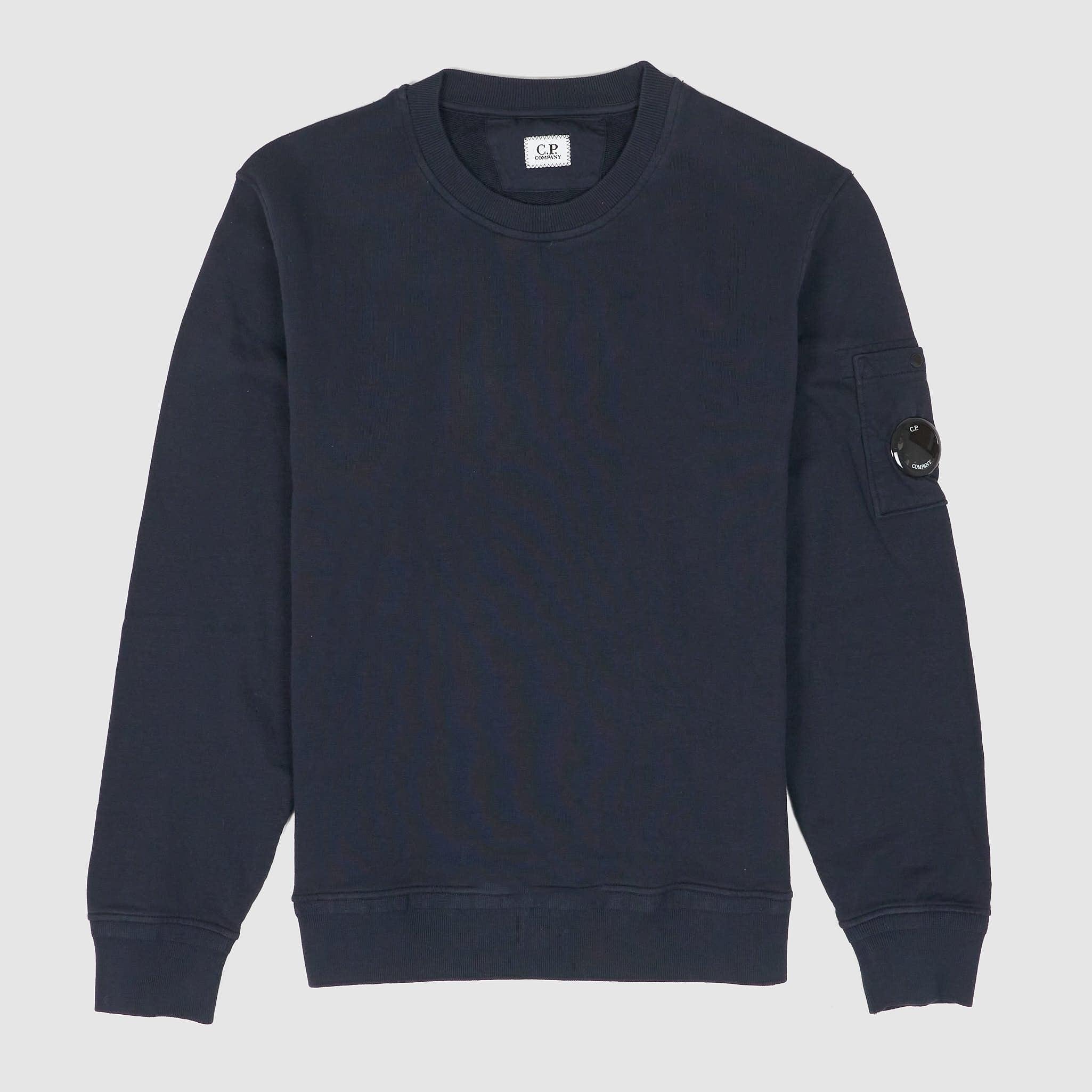 Cotton Fleece Crew Neck Sweater