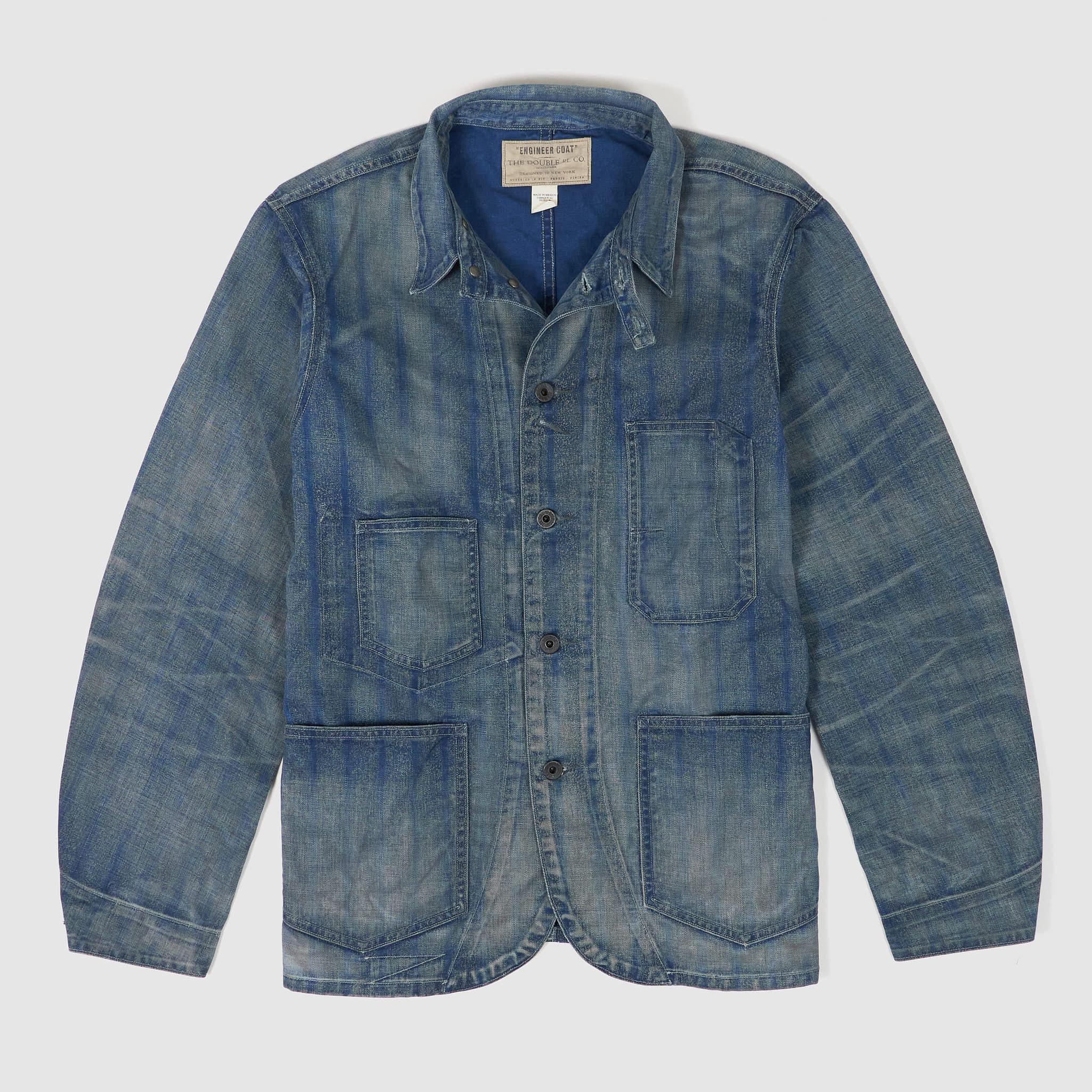 Railman Indigo Striped Twill Engineer Jacket