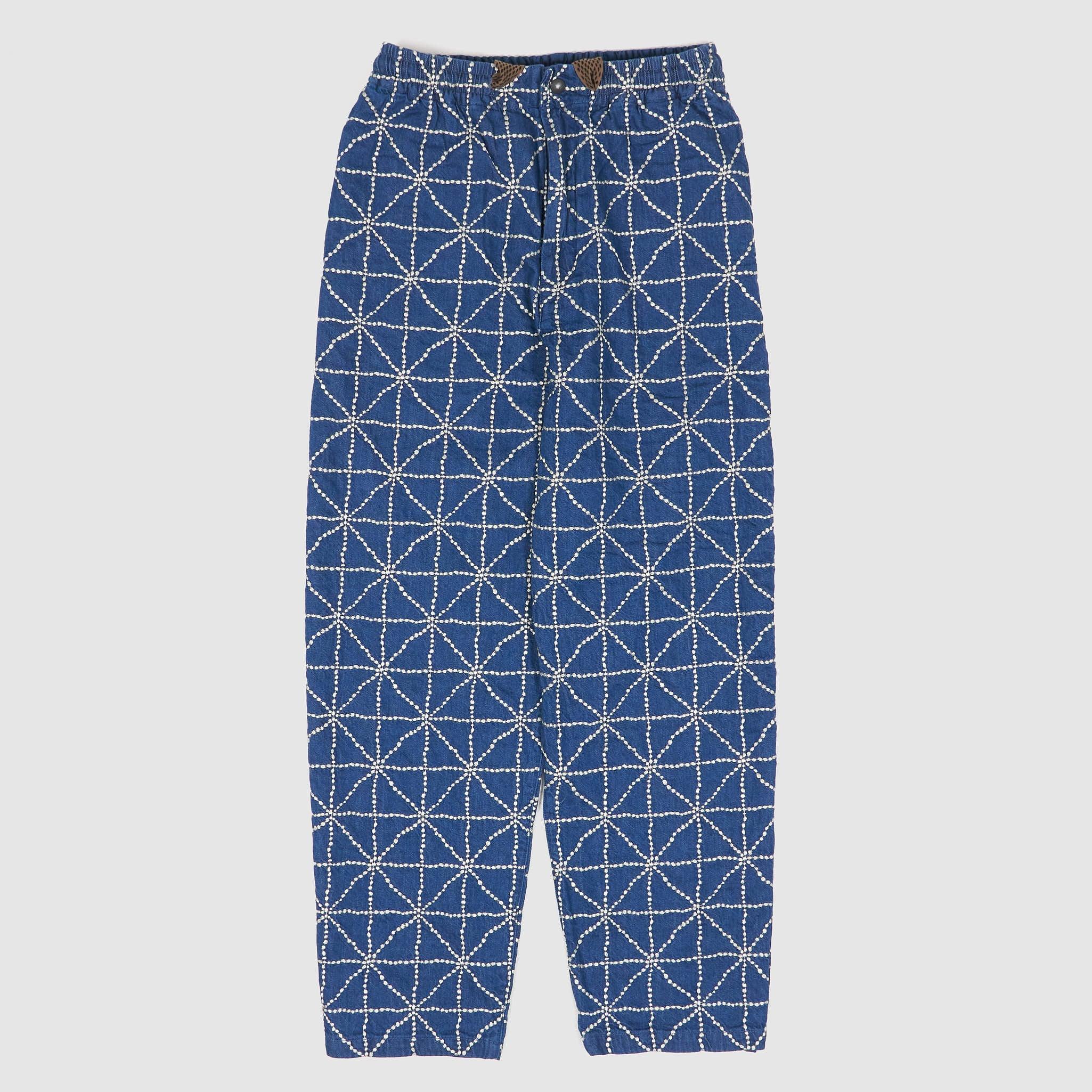 Wide Wide Cut Embroidered Easy Pants