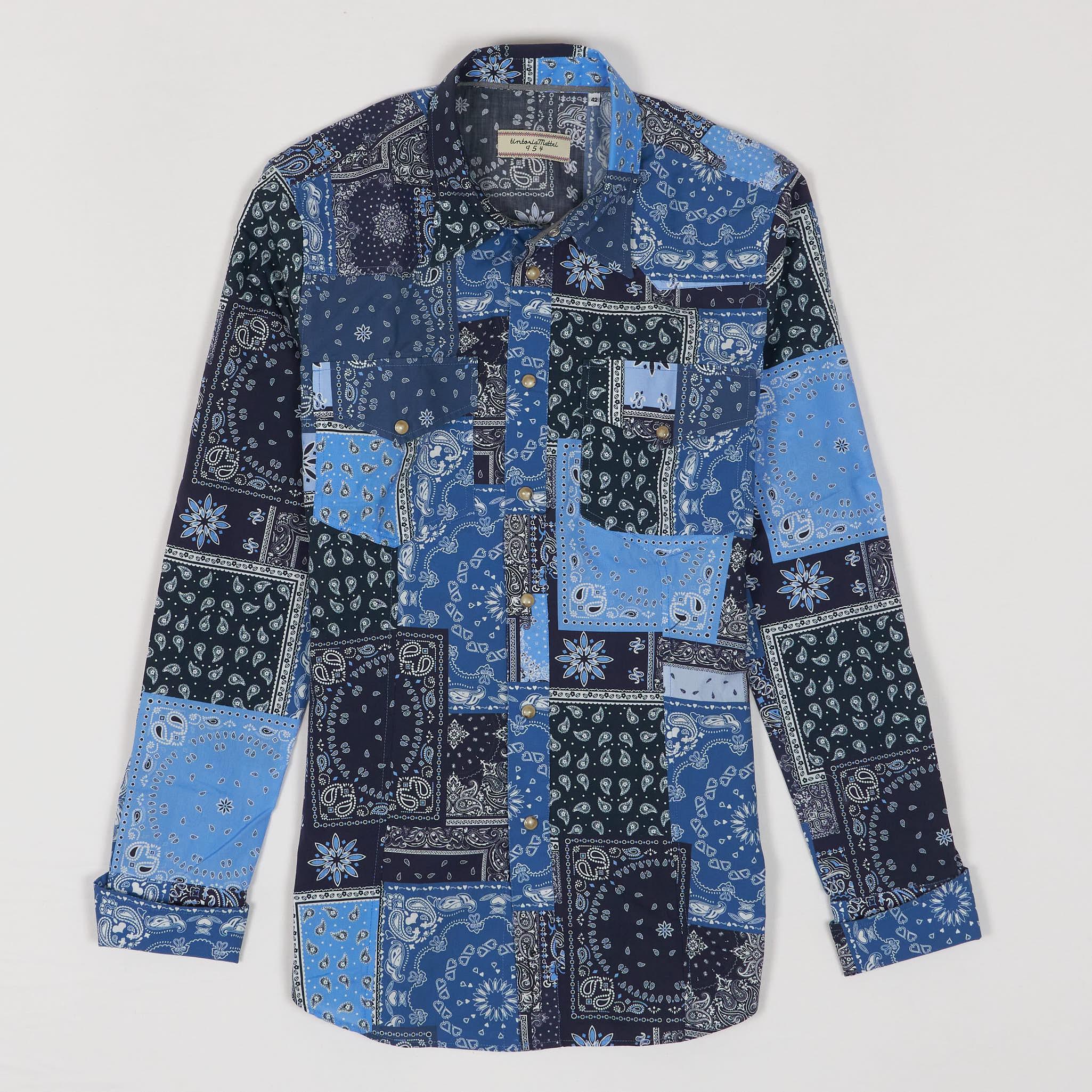 Ladies Long Sleeve  Printed Paisley Western Shirt